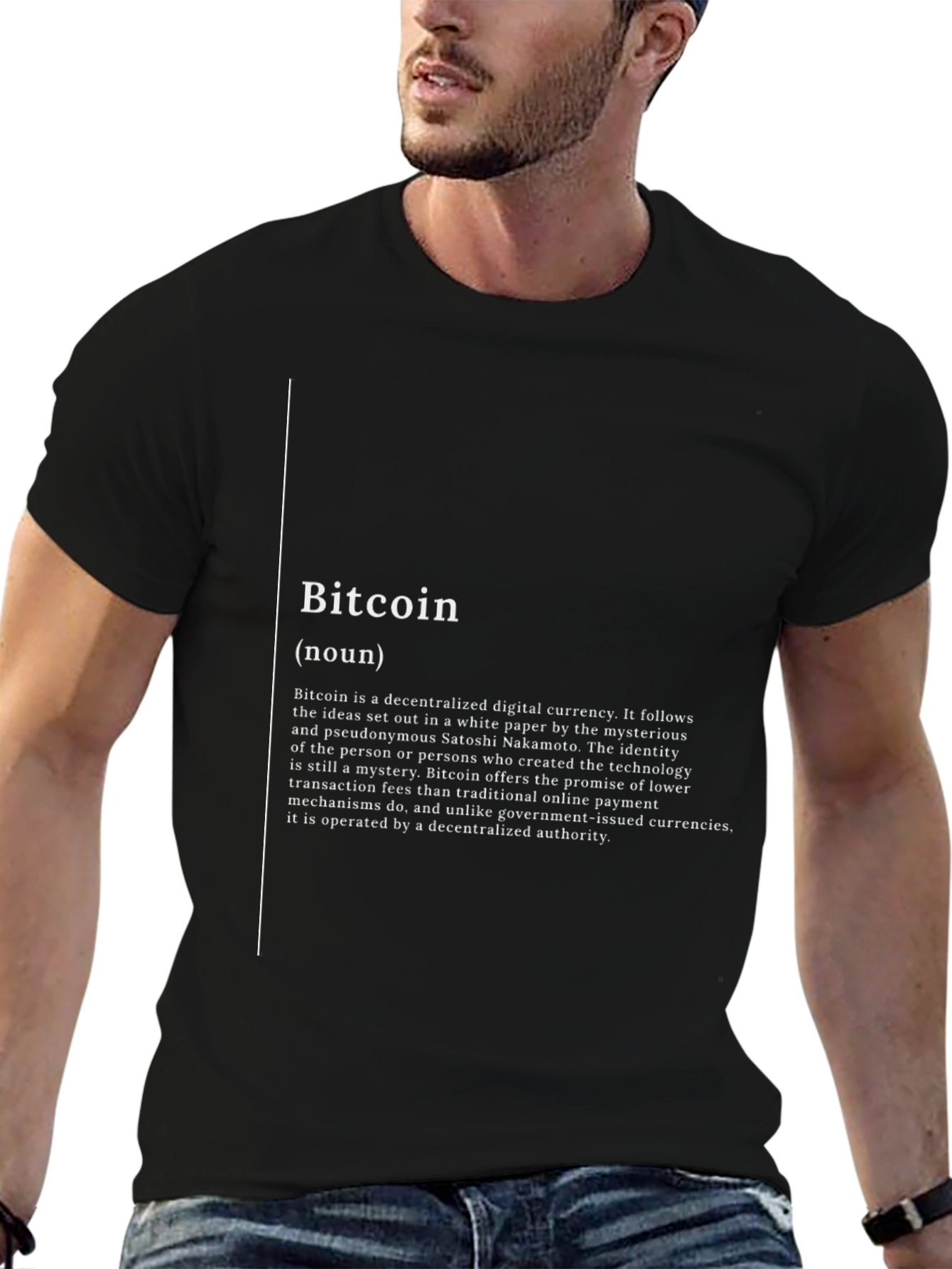Bitcoin Definition Black T-Shirt