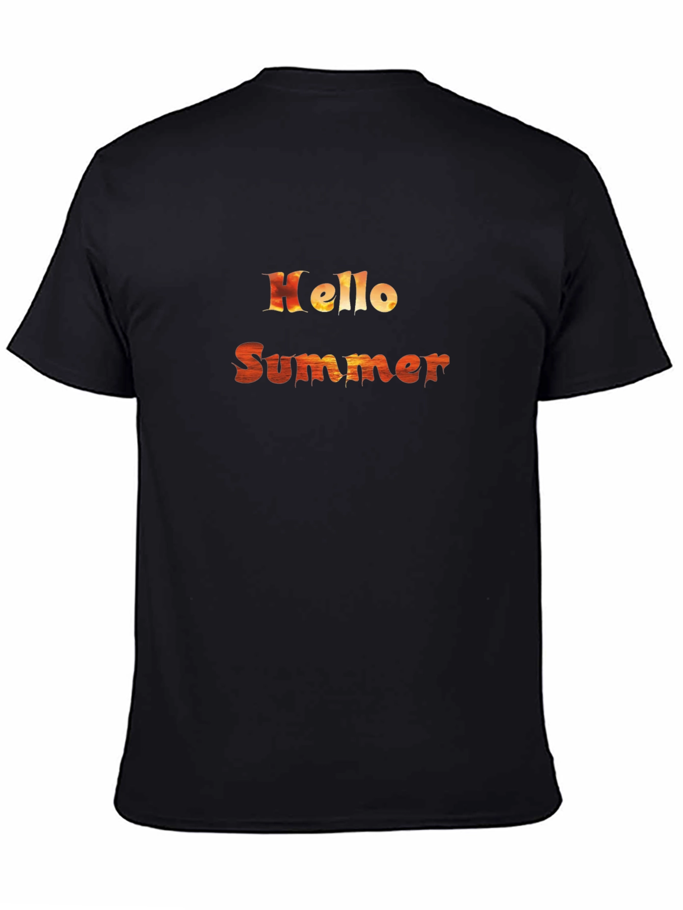 Hello Summer Graphic Tee - Mens Black T-Shirt
