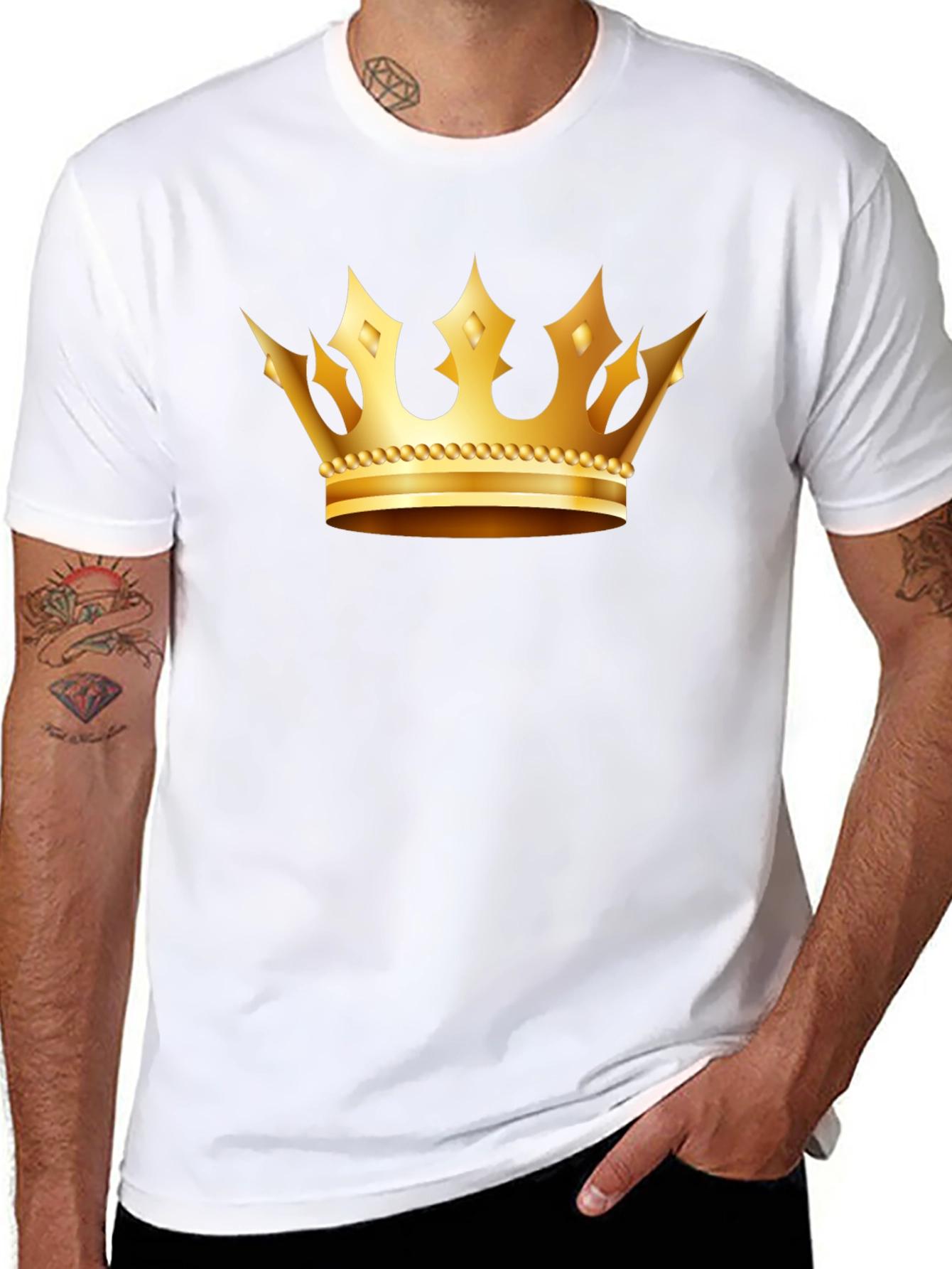 Golden Crown Graphic T-Shirt - King/Queen Tee