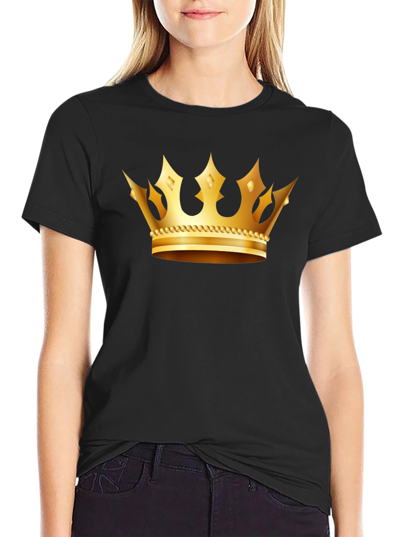 Golden Crown Graphic T-Shirt - King/Queen Tee