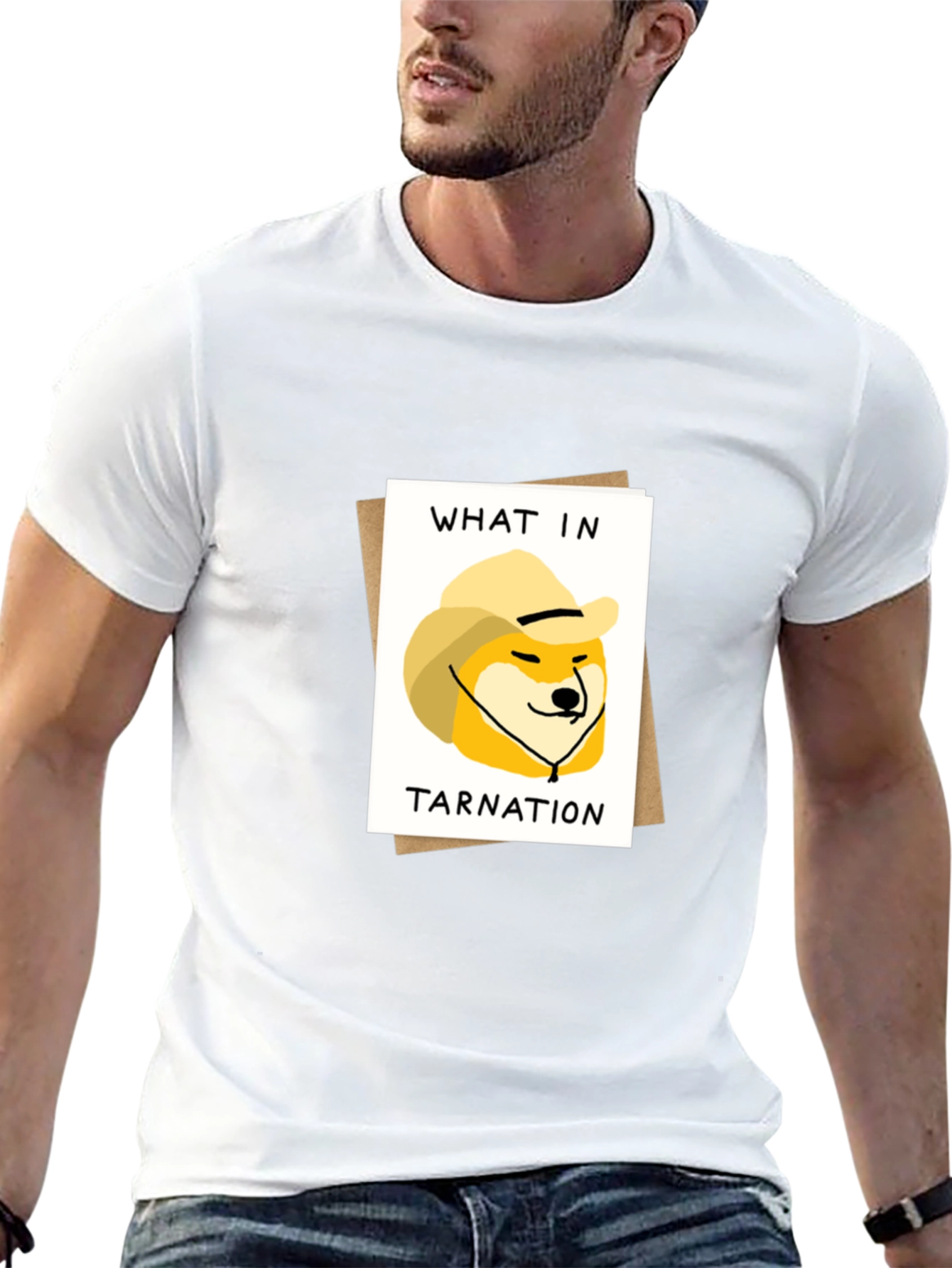What in Tarnation Doge Meme Black T-Shirt