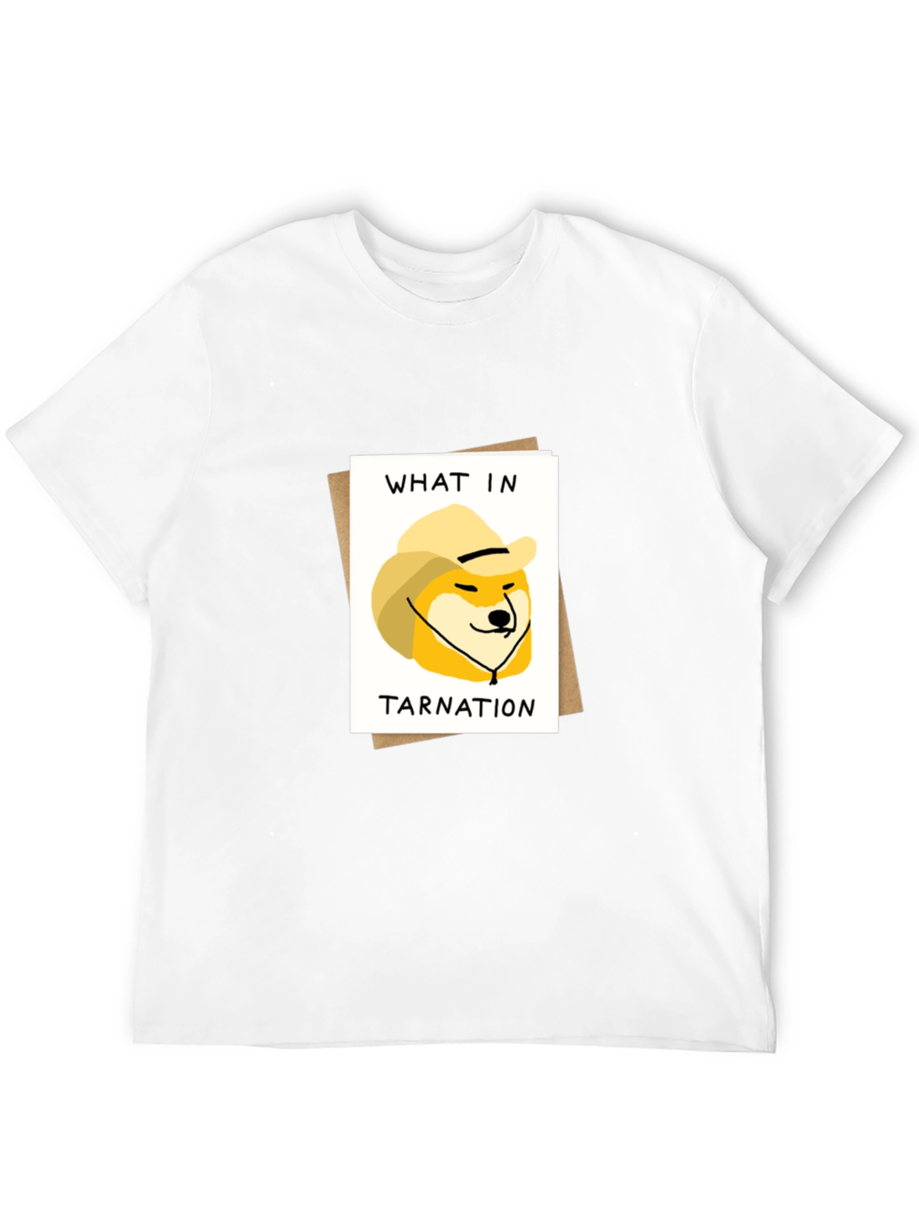 What in Tarnation Doge Meme Black T-Shirt
