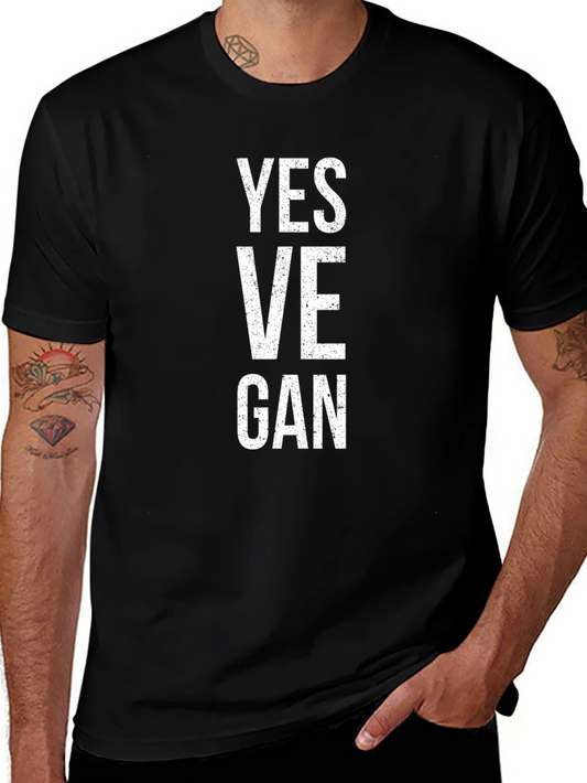 Yes Vegan T-Shirt - Unisex Black Tee