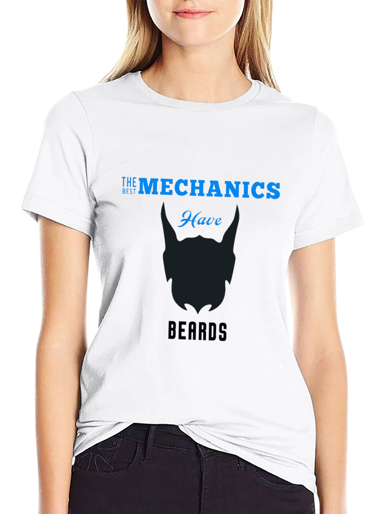 Mechanics with Beards Black T-Shirt