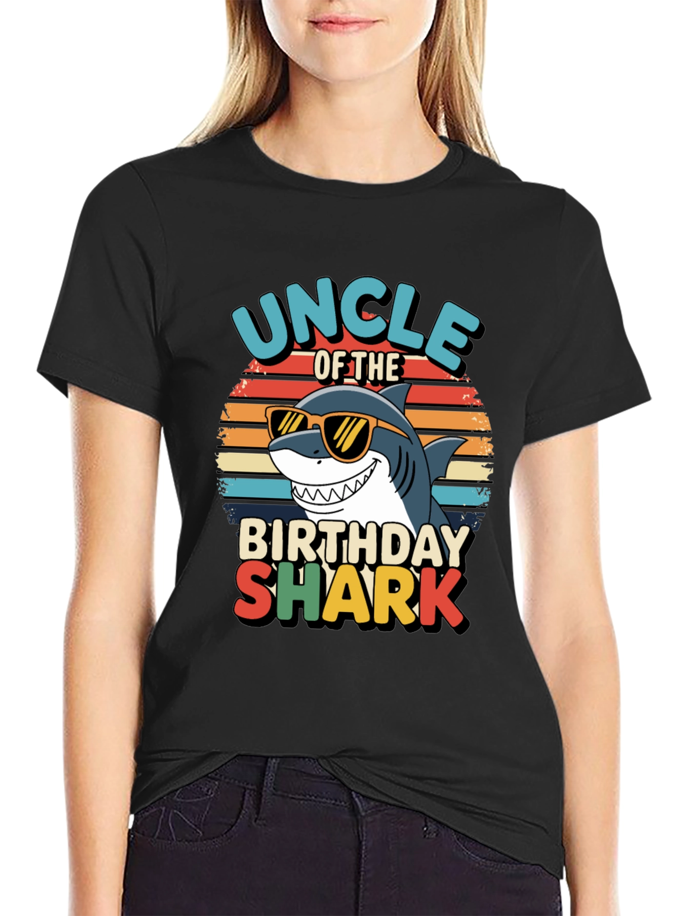 Uncle of the Birthday Shark T-Shirt