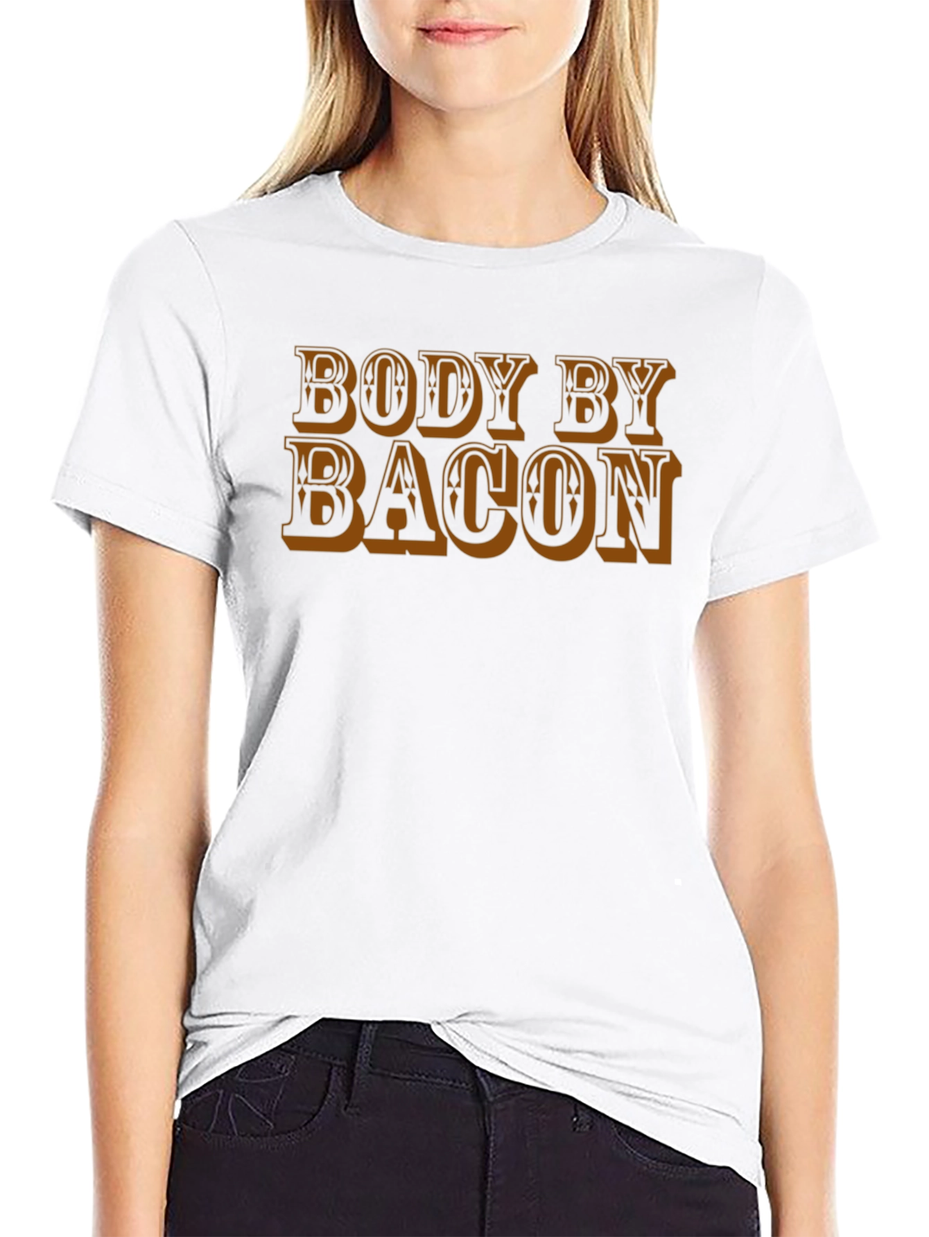Body By Bacon T-Shirt - Funny Foodie Tee