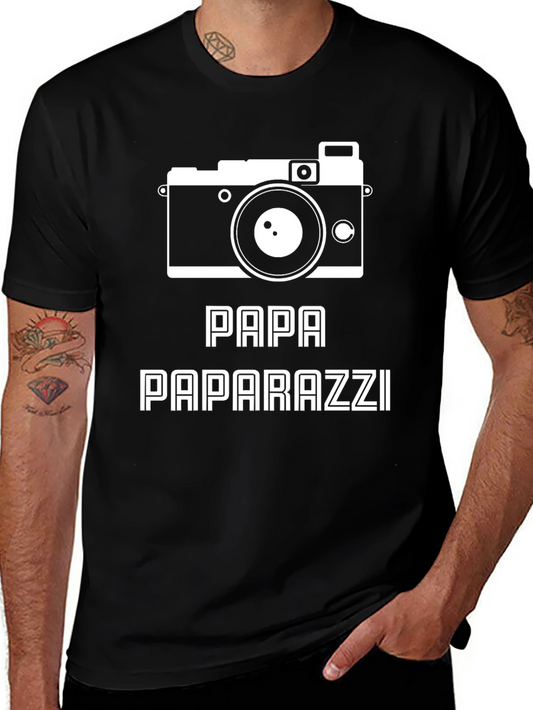 Papa Paparazzi T-Shirt - Photographer Dad Tee