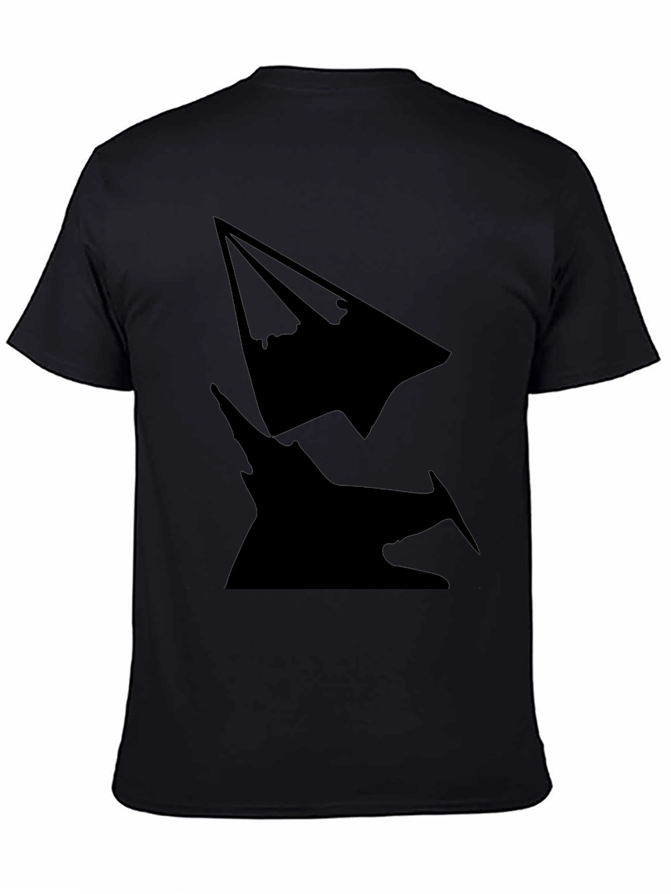 Silhouette Graphic Tee - Modern Mens Black T-Shirt