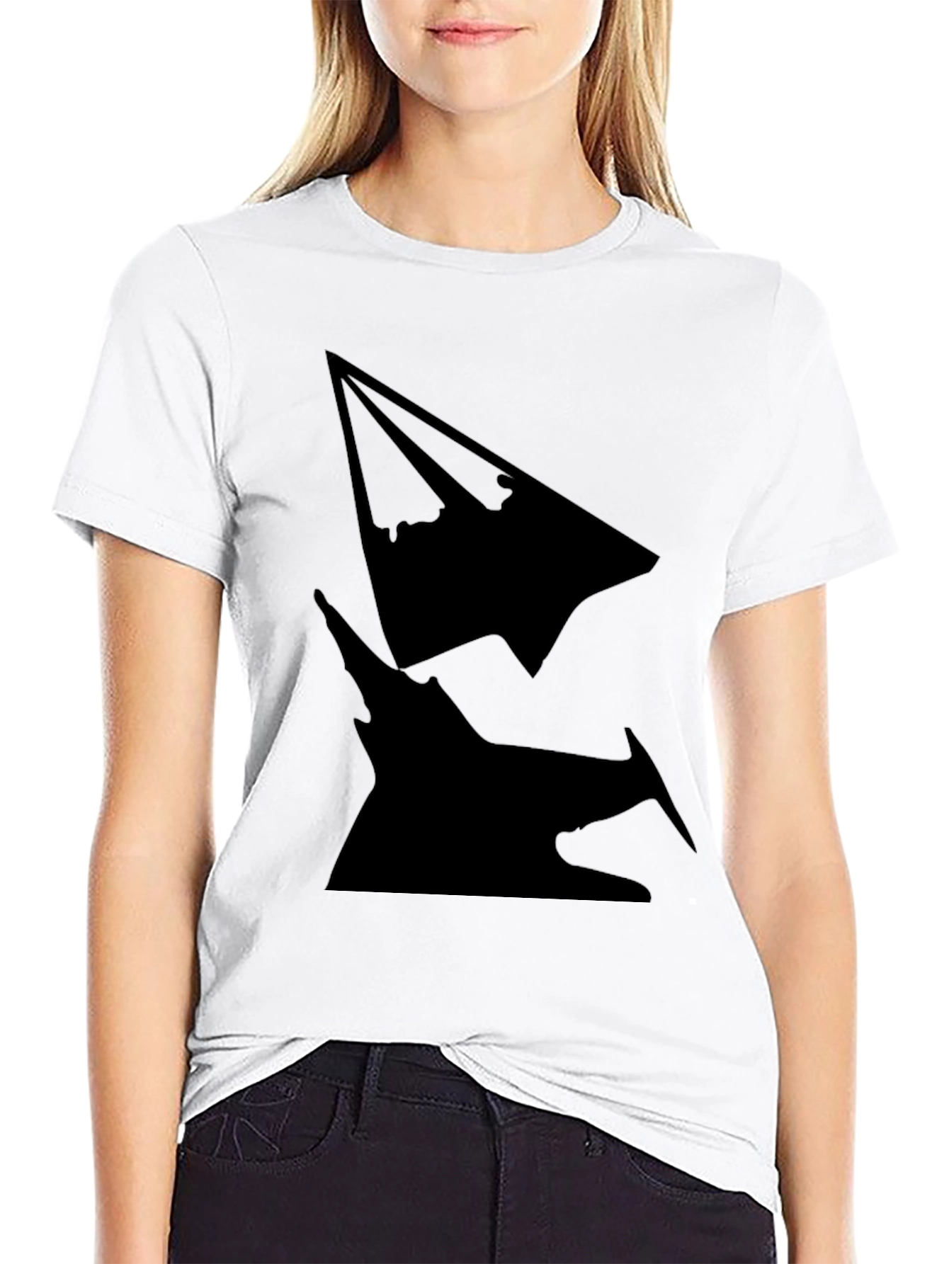 Silhouette Graphic Tee - Modern Mens Black T-Shirt