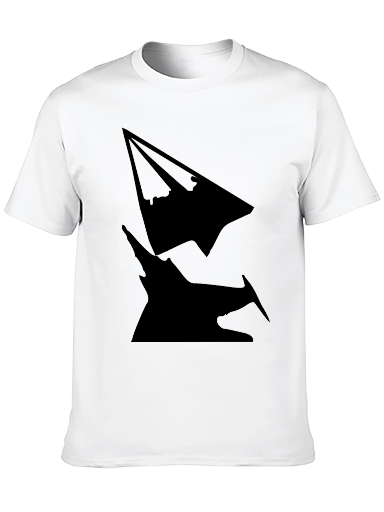 Silhouette Graphic Tee - Modern Mens Black T-Shirt