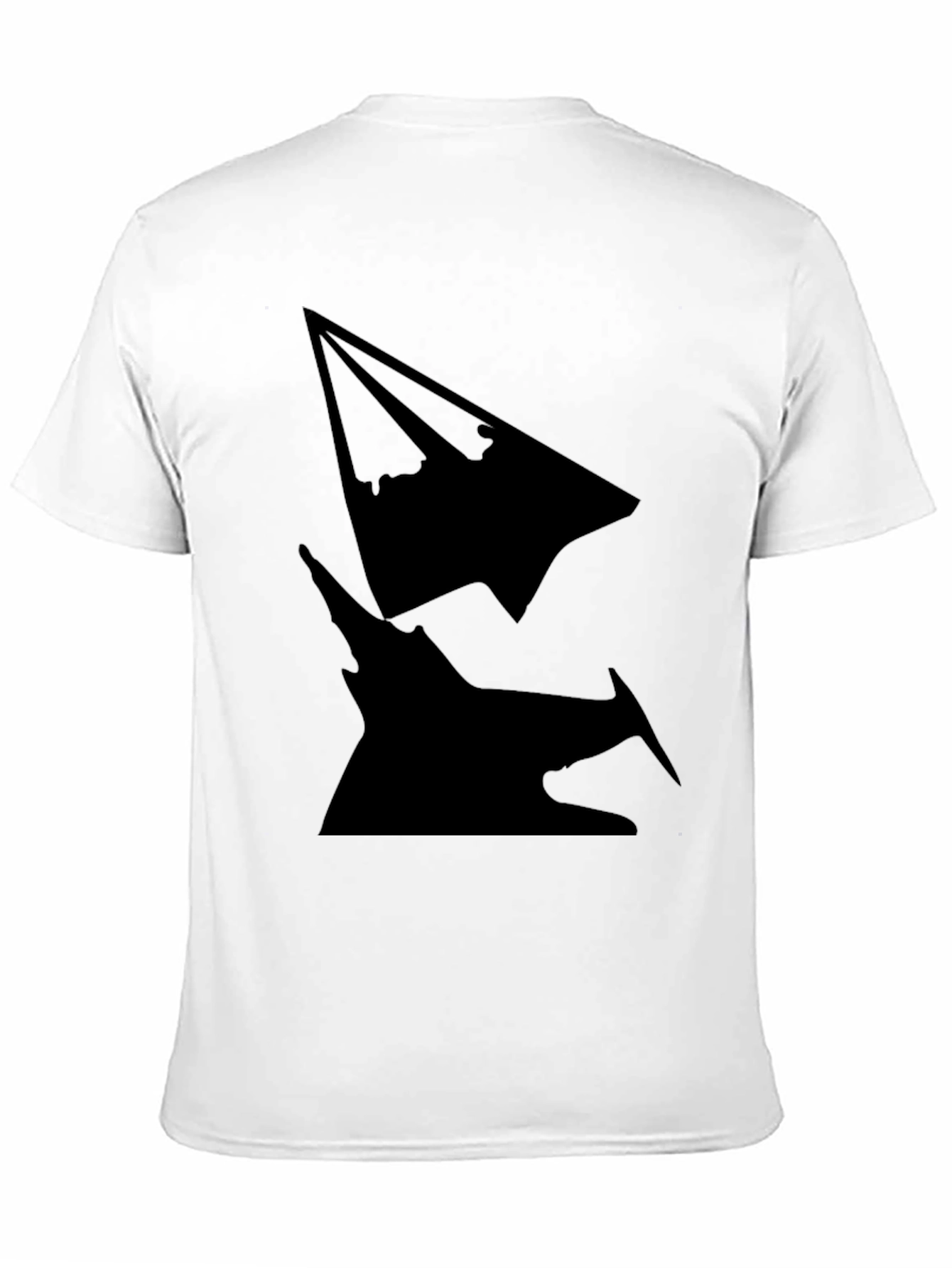 Silhouette Graphic Tee - Modern Mens Black T-Shirt