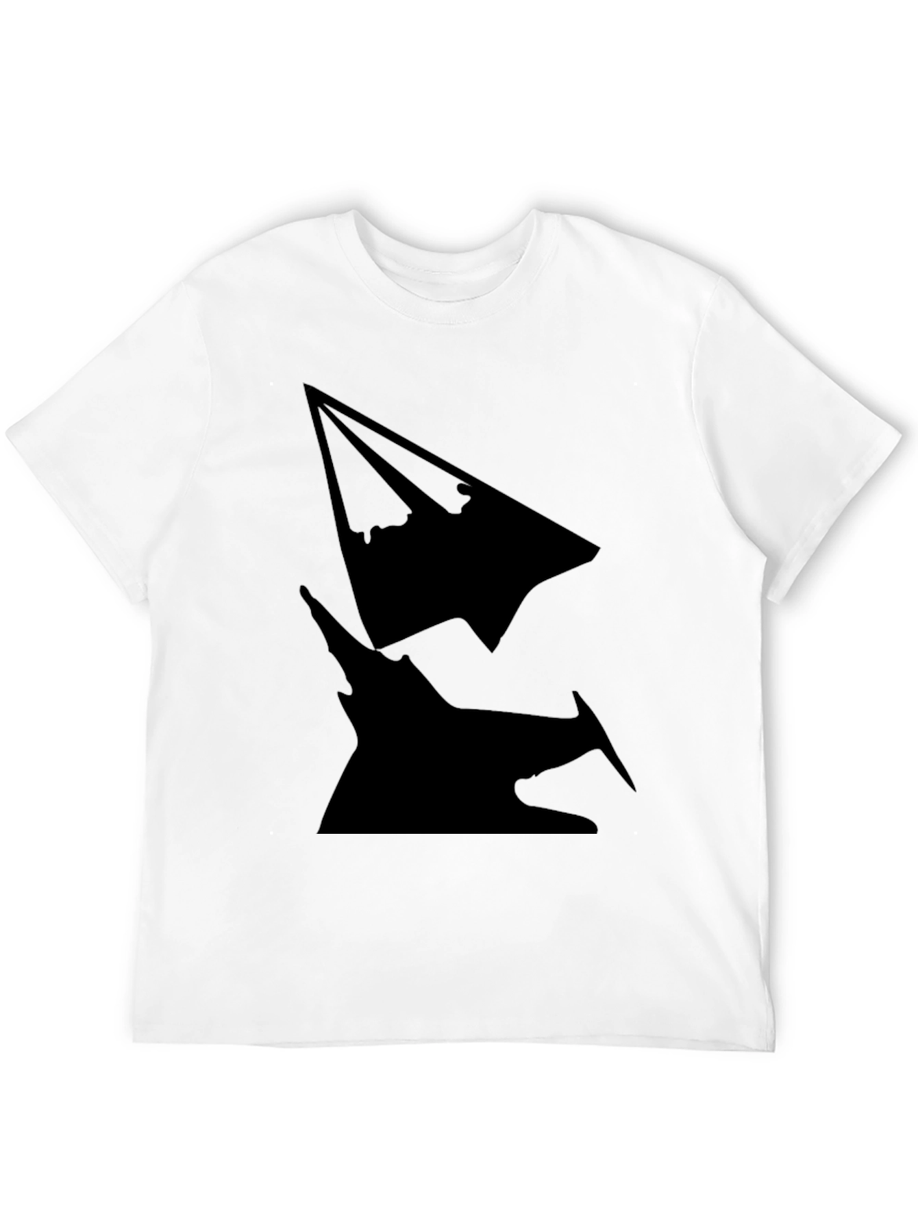Silhouette Graphic Tee - Modern Mens Black T-Shirt