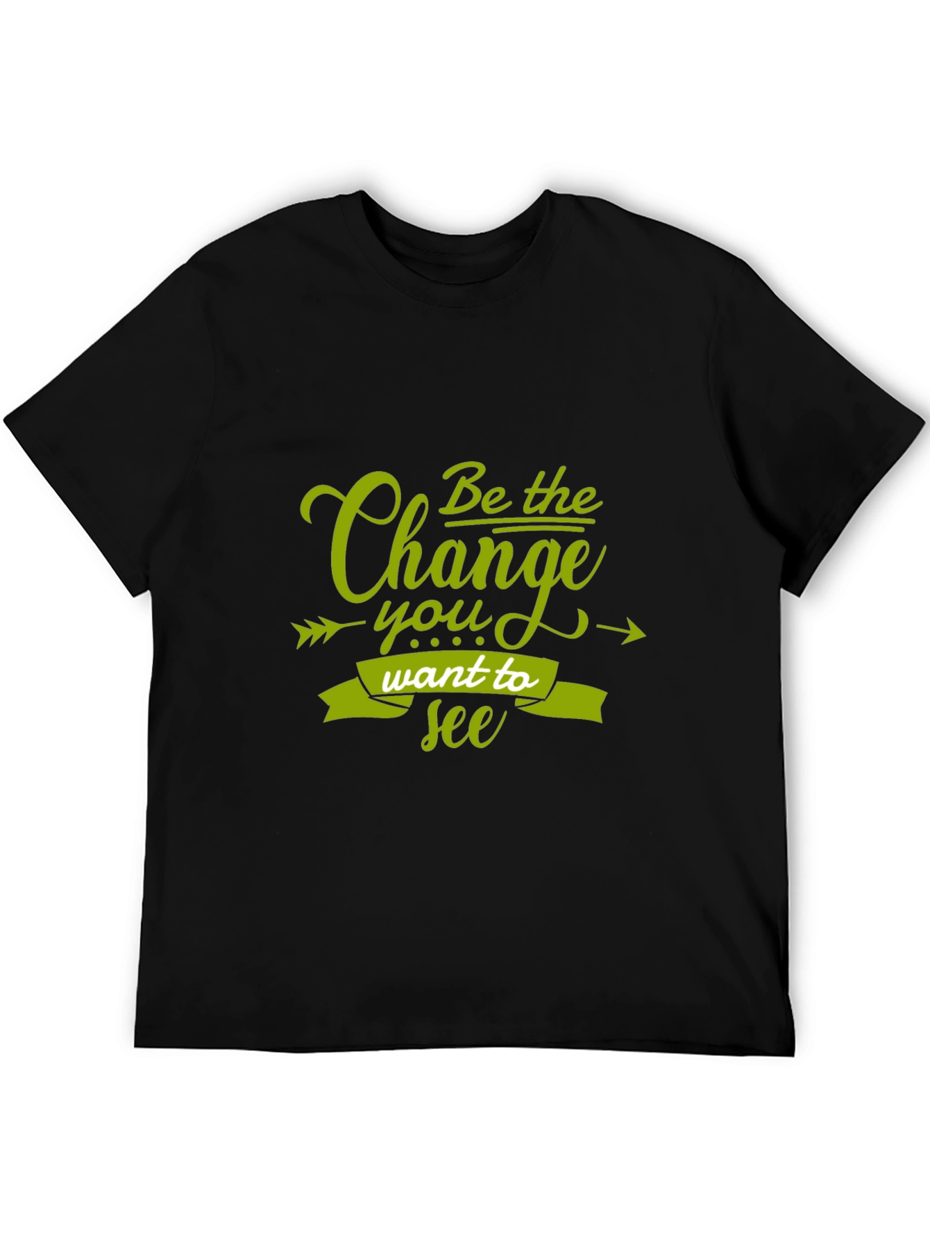 Be the Change Black Graphic Tee