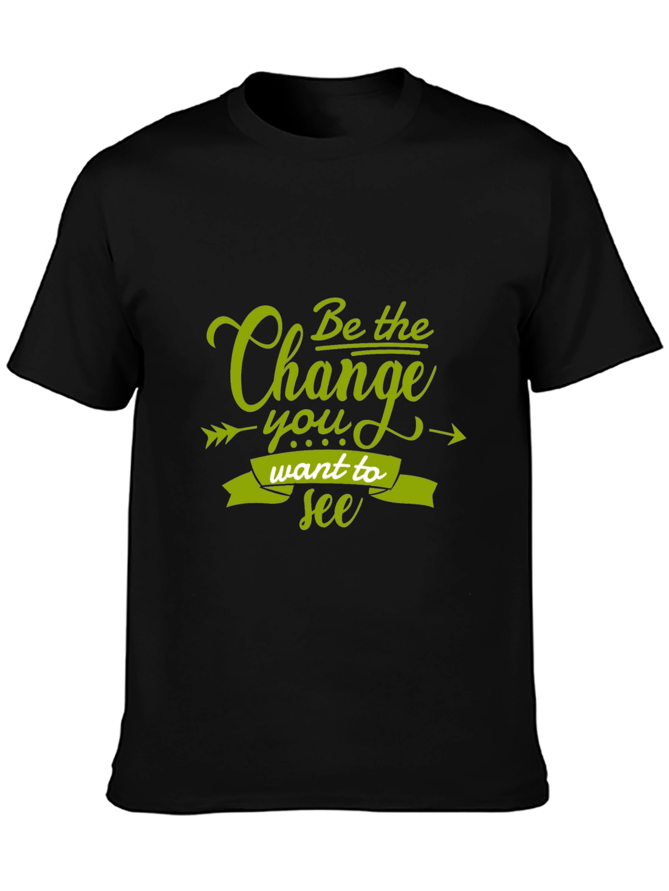 Be the Change Black Graphic Tee