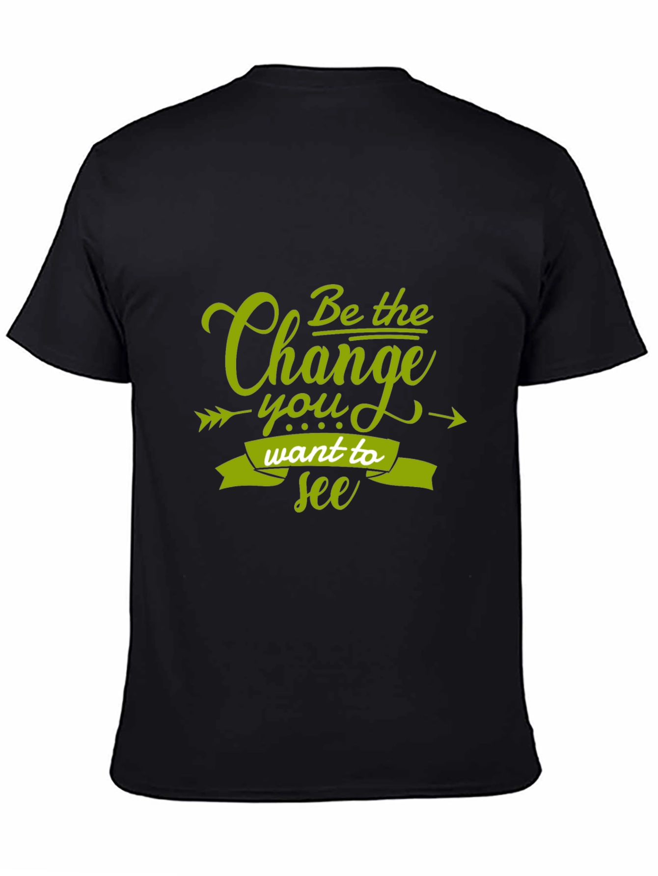 Be the Change Black Graphic Tee