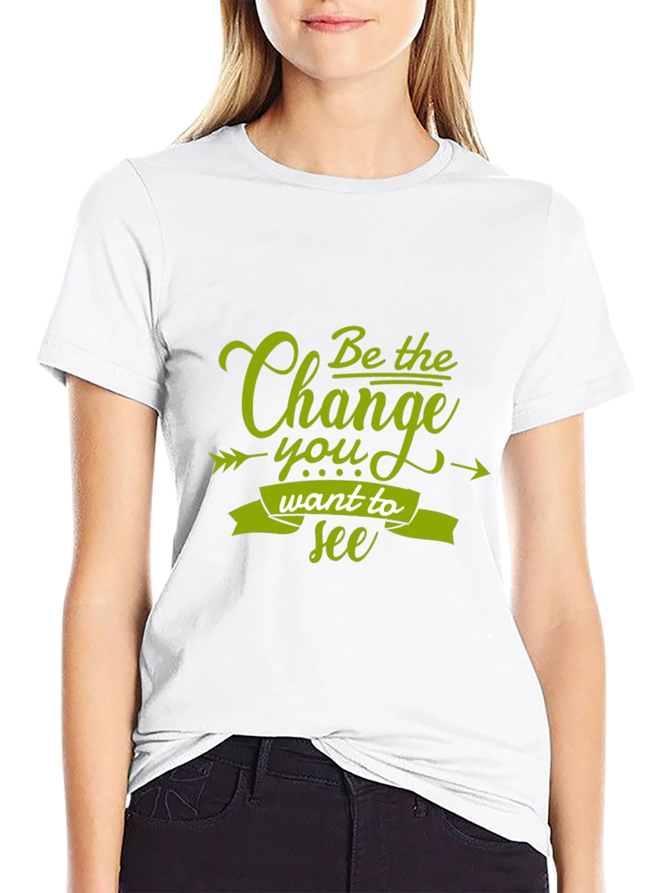 Be the Change Black Graphic Tee