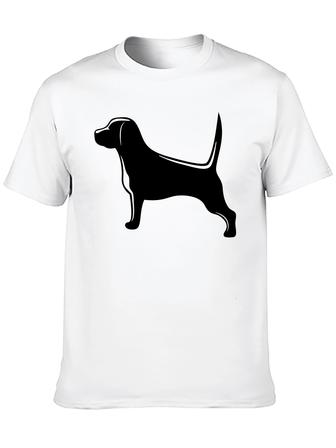 Black Dog Silhouette T-Shirt - Unisex