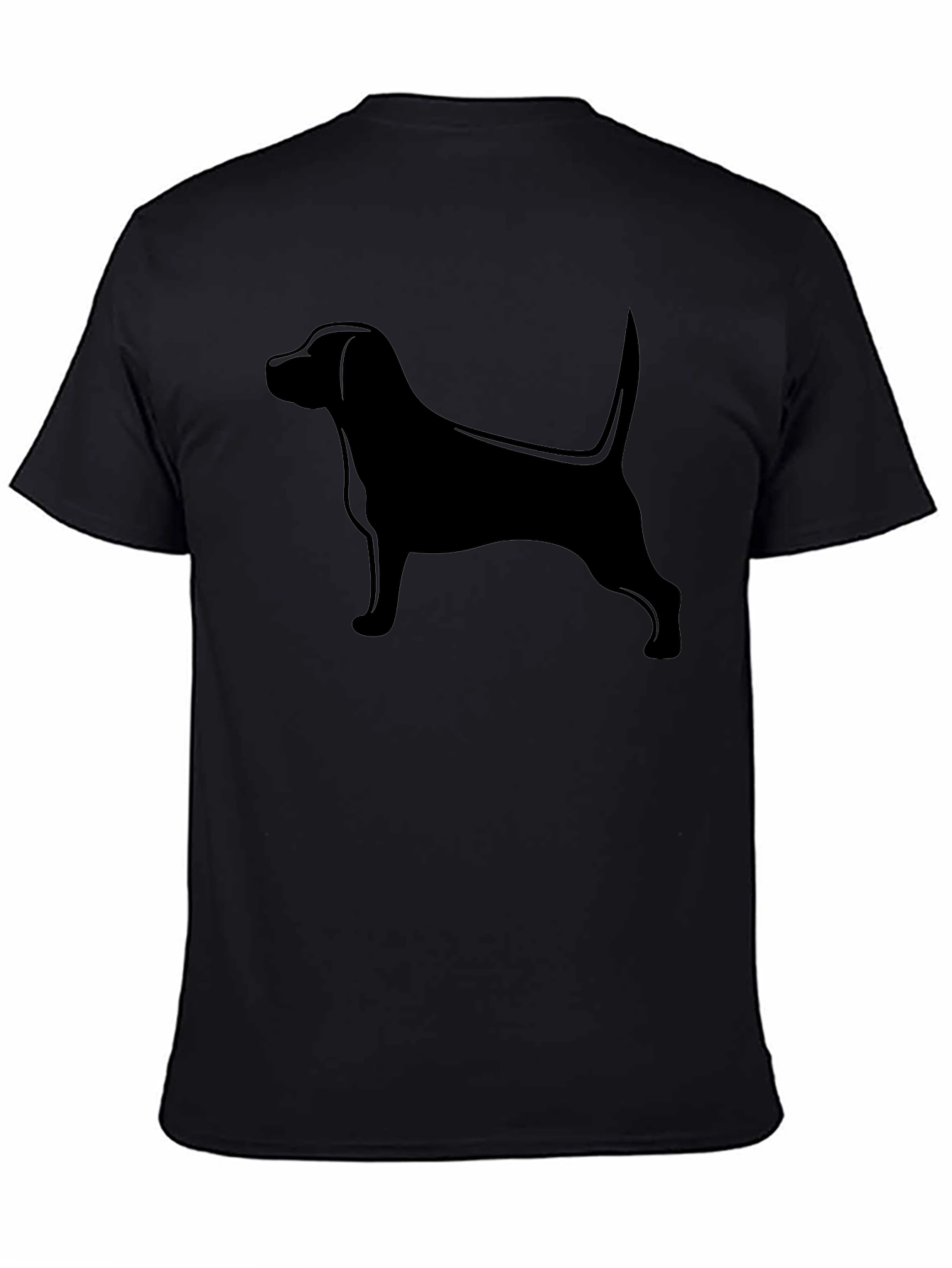 Black Dog Silhouette T-Shirt - Unisex