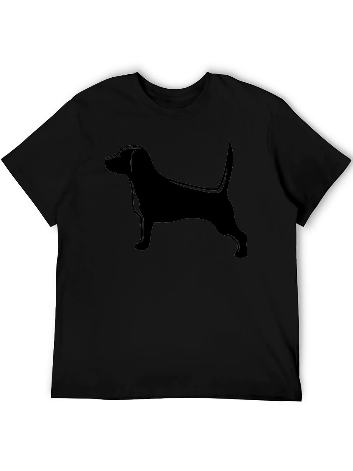 Black Dog Silhouette T-Shirt - Unisex