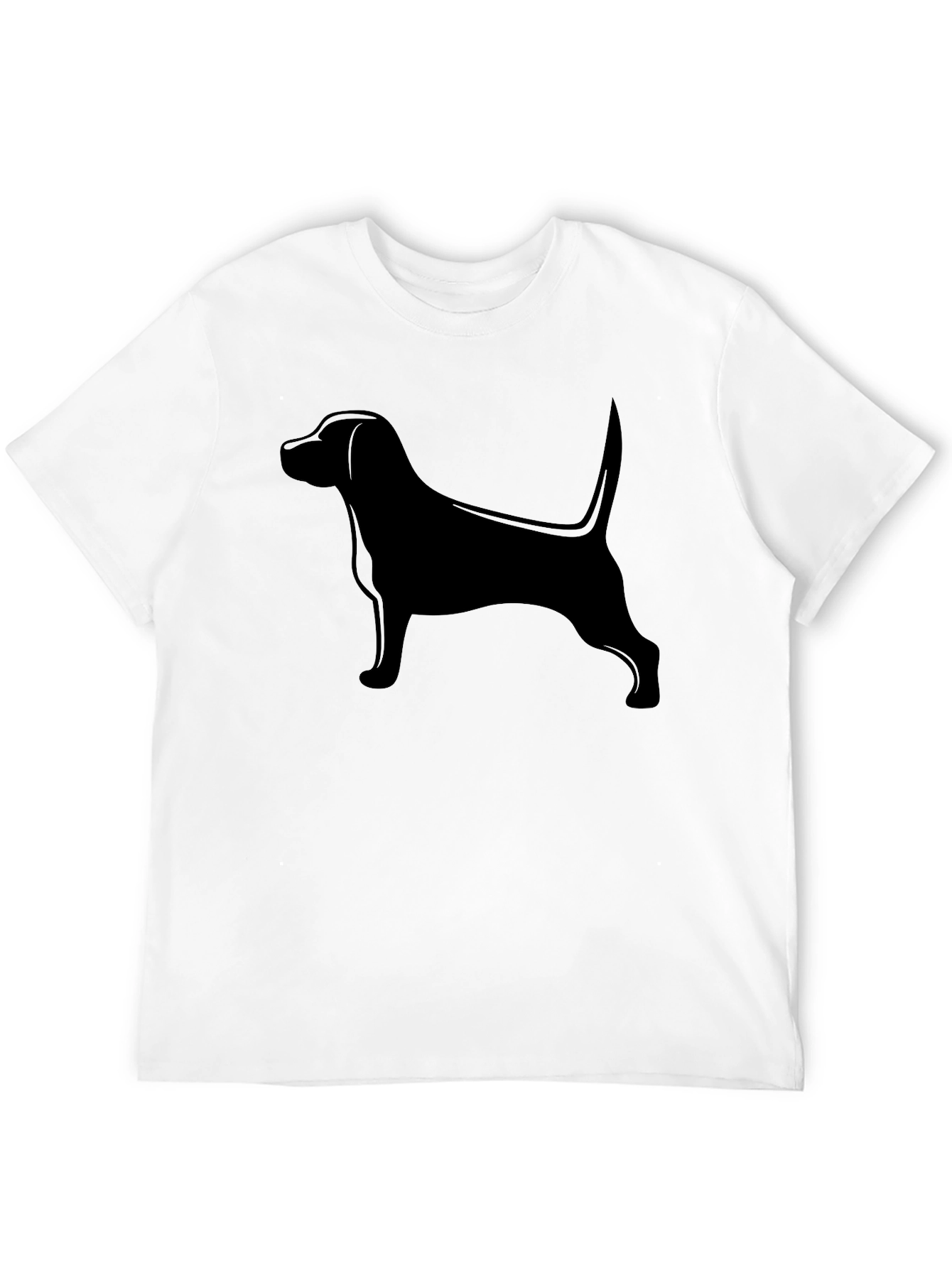 Black Dog Silhouette T-Shirt - Unisex
