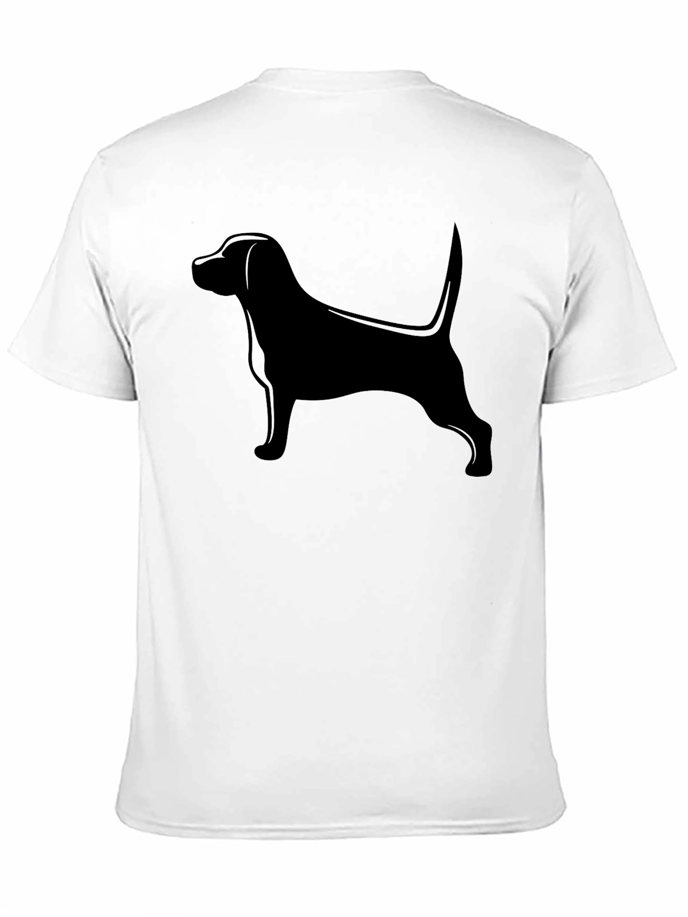 Black Dog Silhouette T-Shirt - Unisex