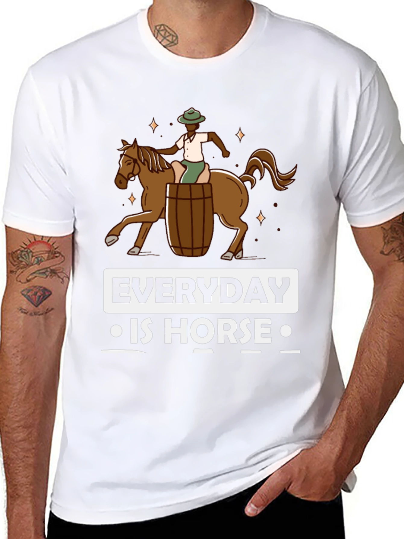 Everyday is Horse Barrel Racing Graphic T-Shirt