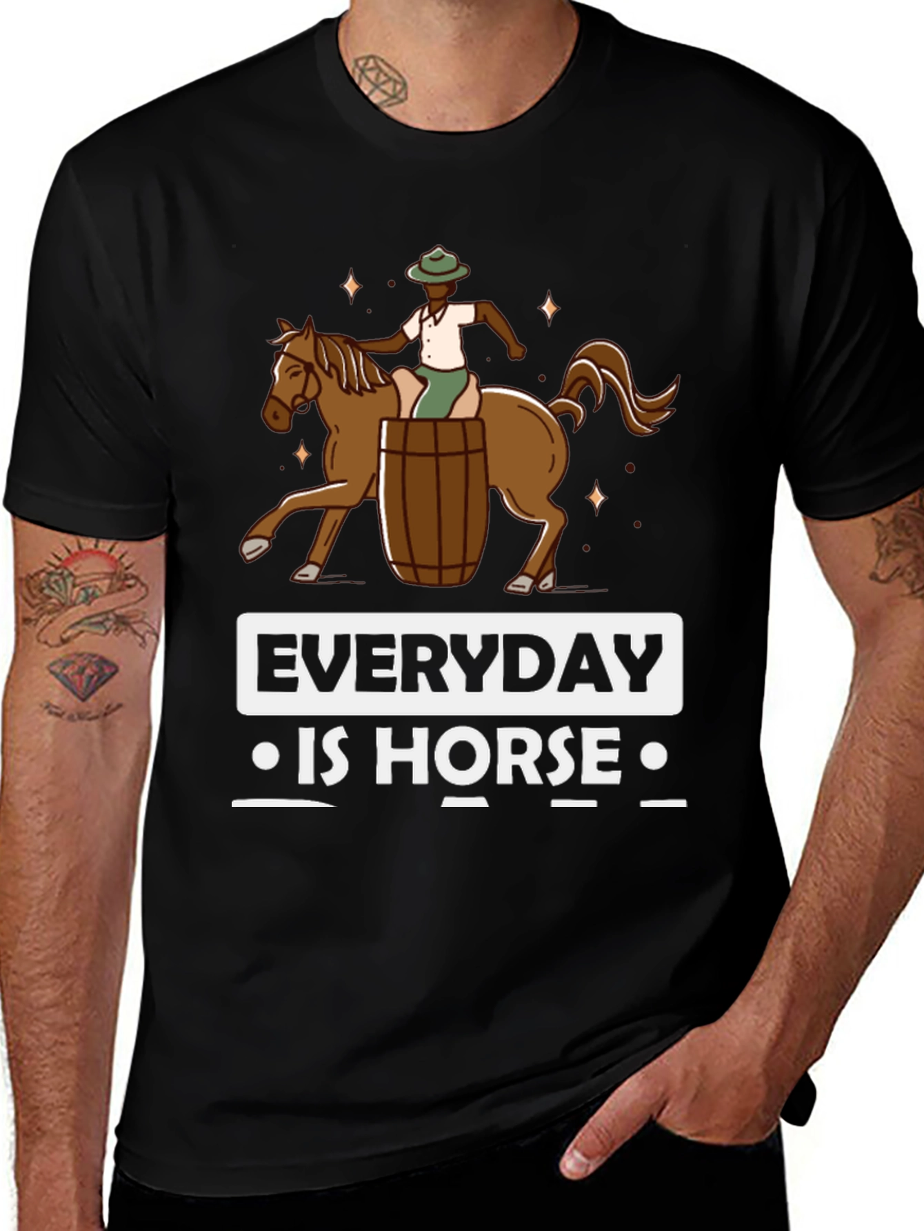 Everyday is Horse Barrel Racing Graphic T-Shirt