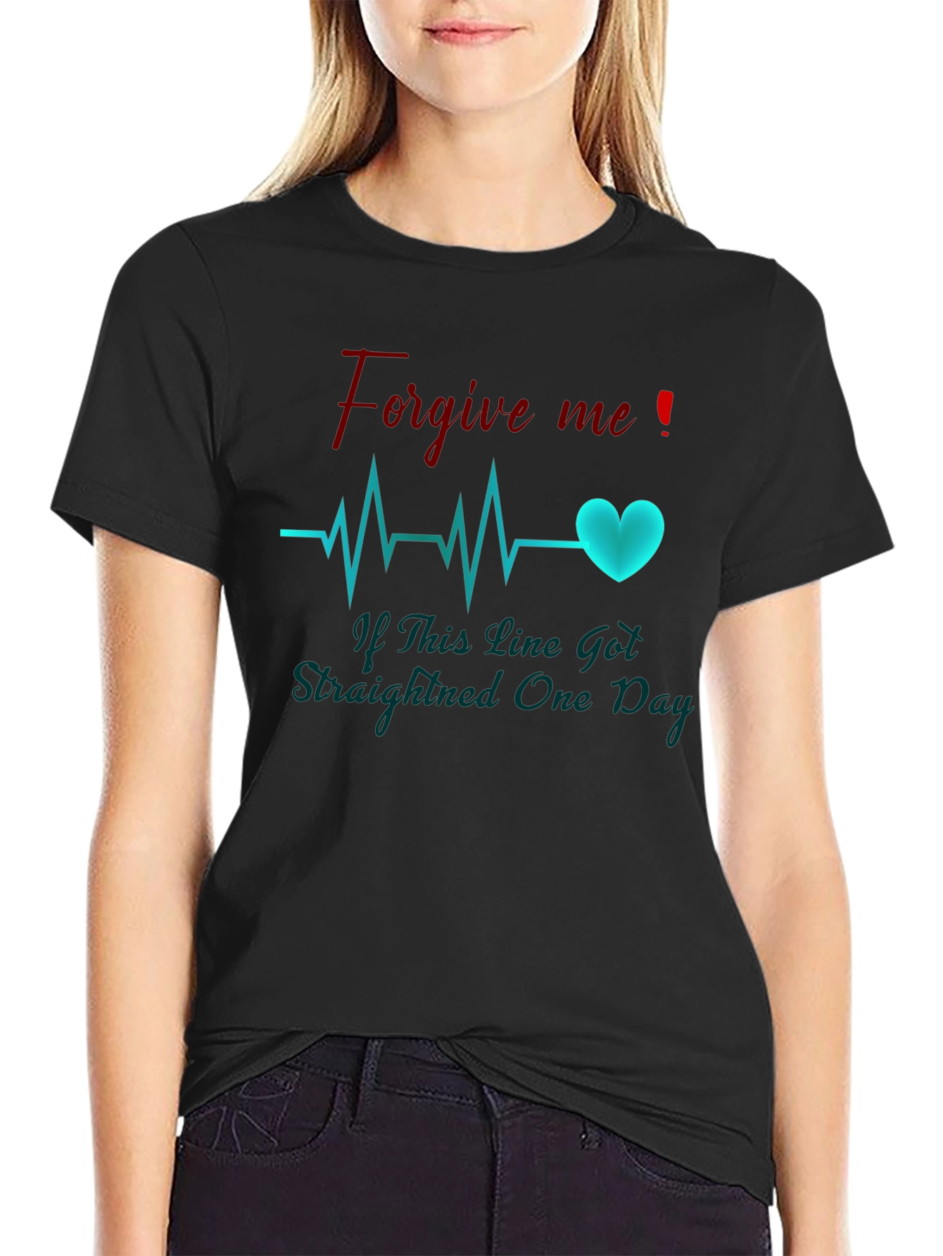 Forgive Me Heartbeat Graphic Tee