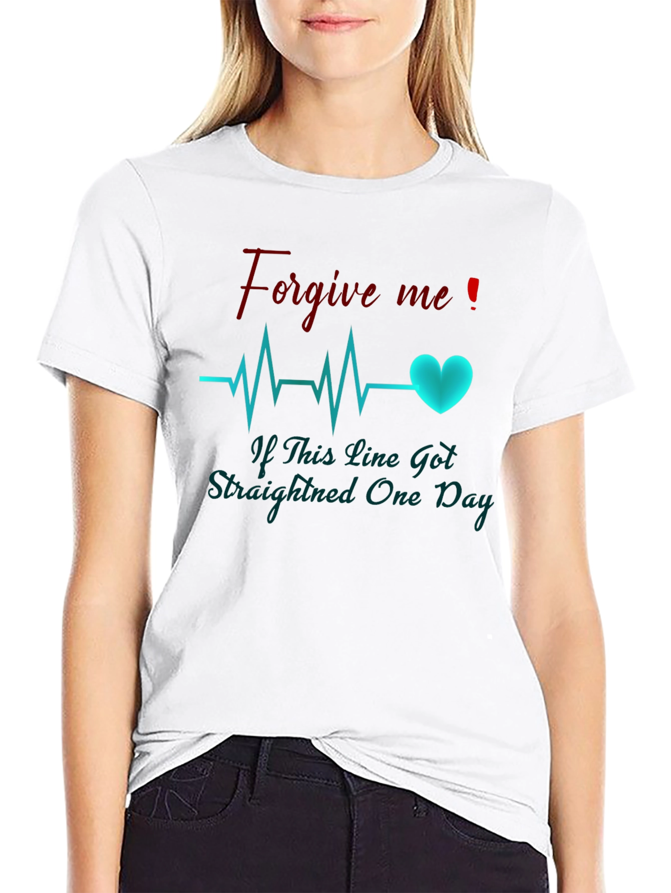 Forgive Me Heartbeat Graphic Tee