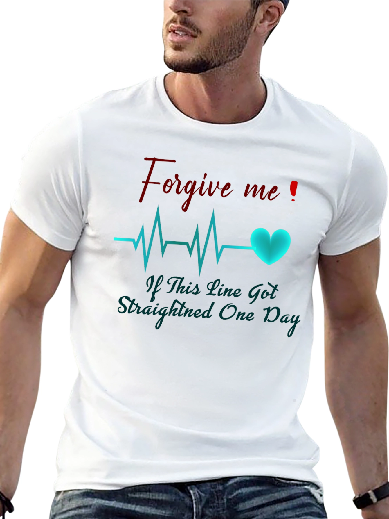 Forgive Me Heartbeat Graphic Tee
