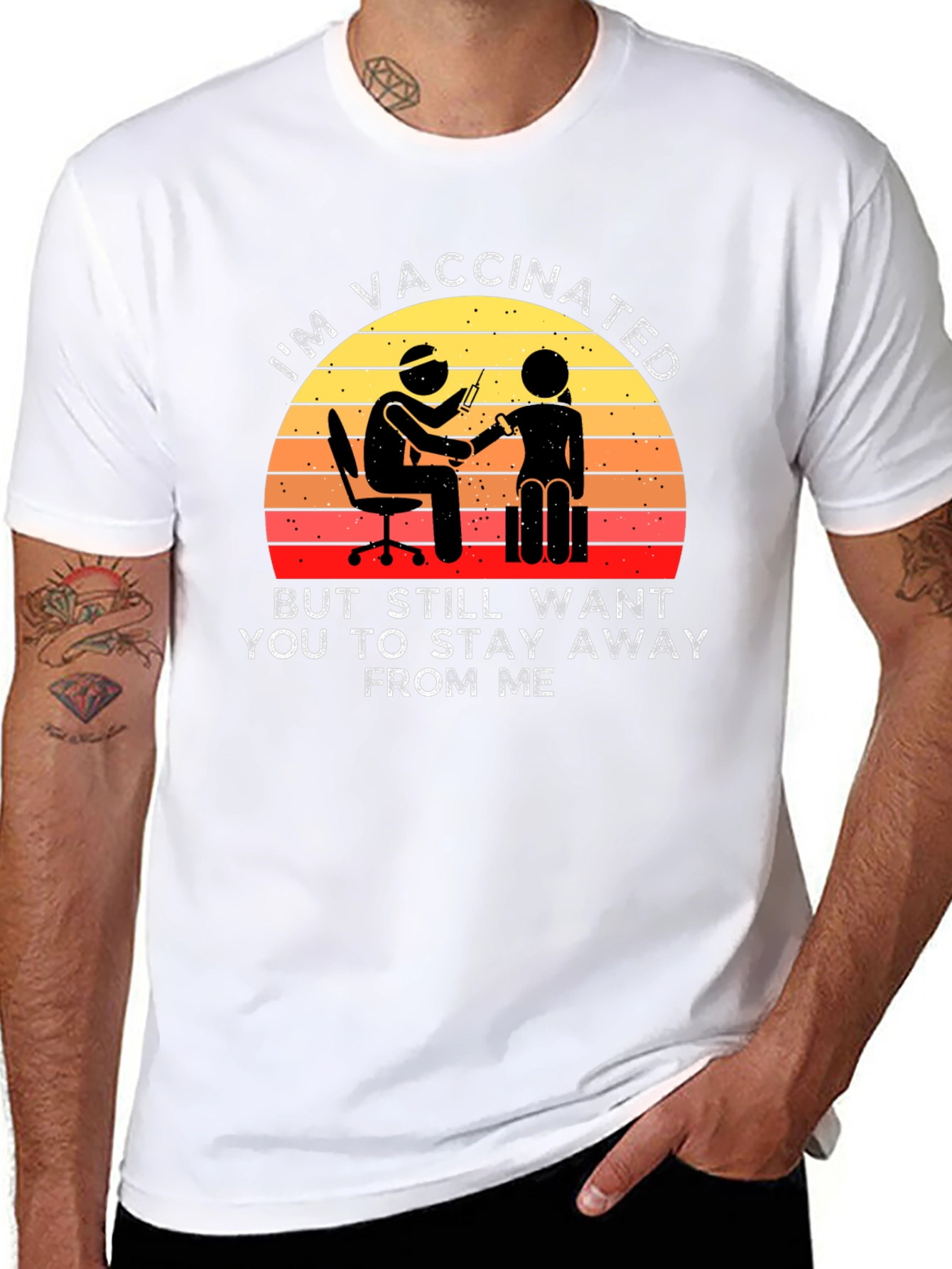 Vaccinated Stay Away T-Shirt