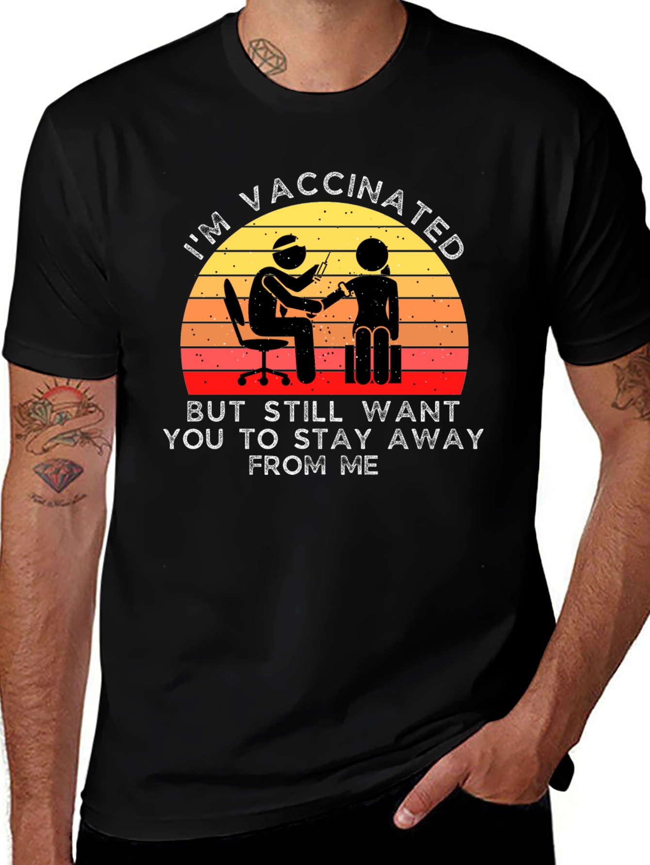 Vaccinated Stay Away T-Shirt