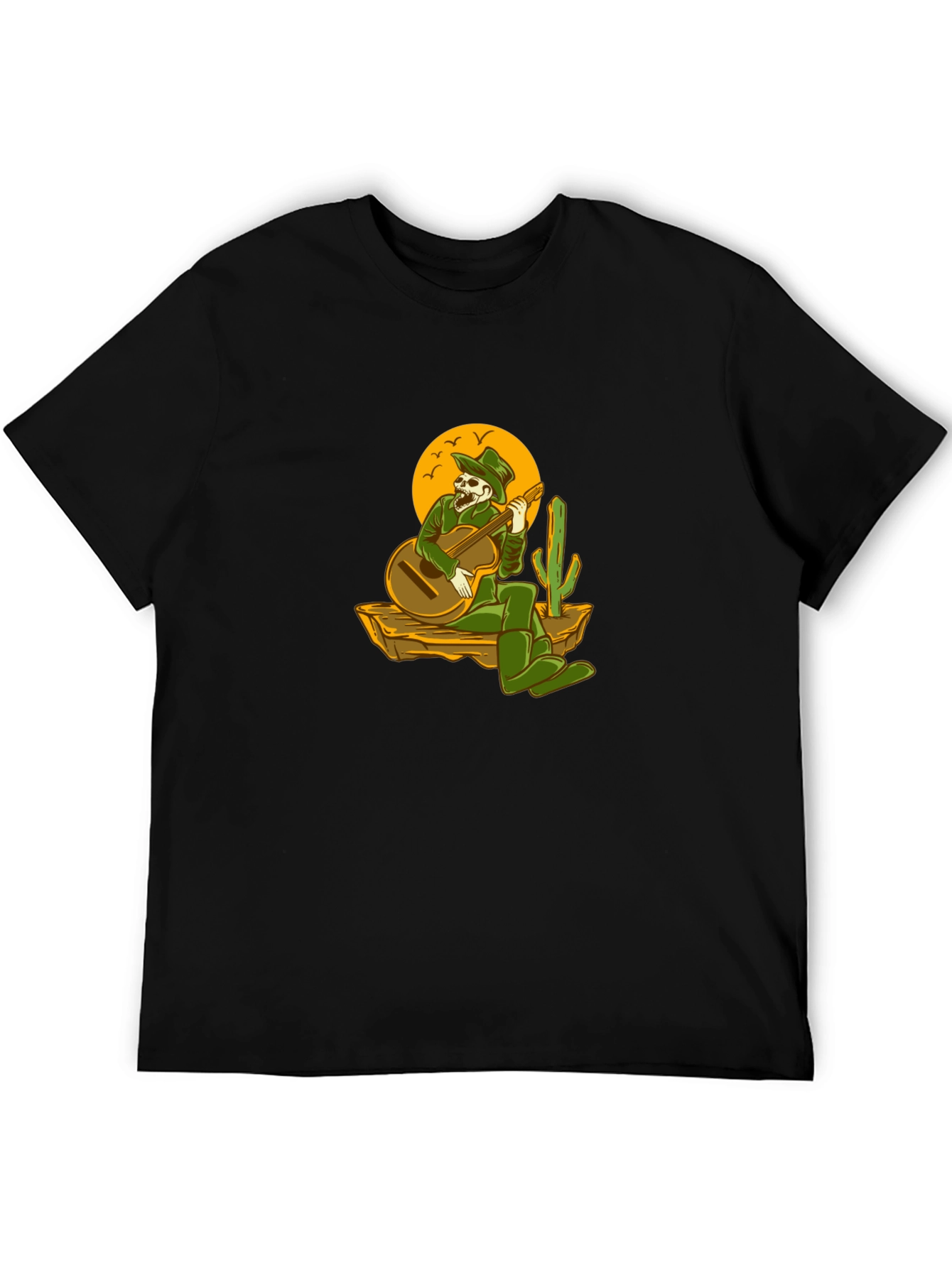 Skeleton Cowboy Guitar T-Shirt