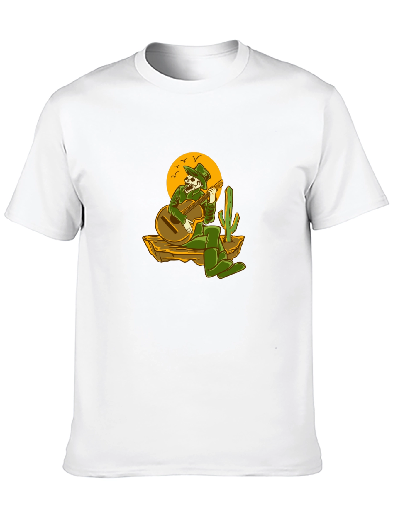 Skeleton Cowboy Guitar T-Shirt