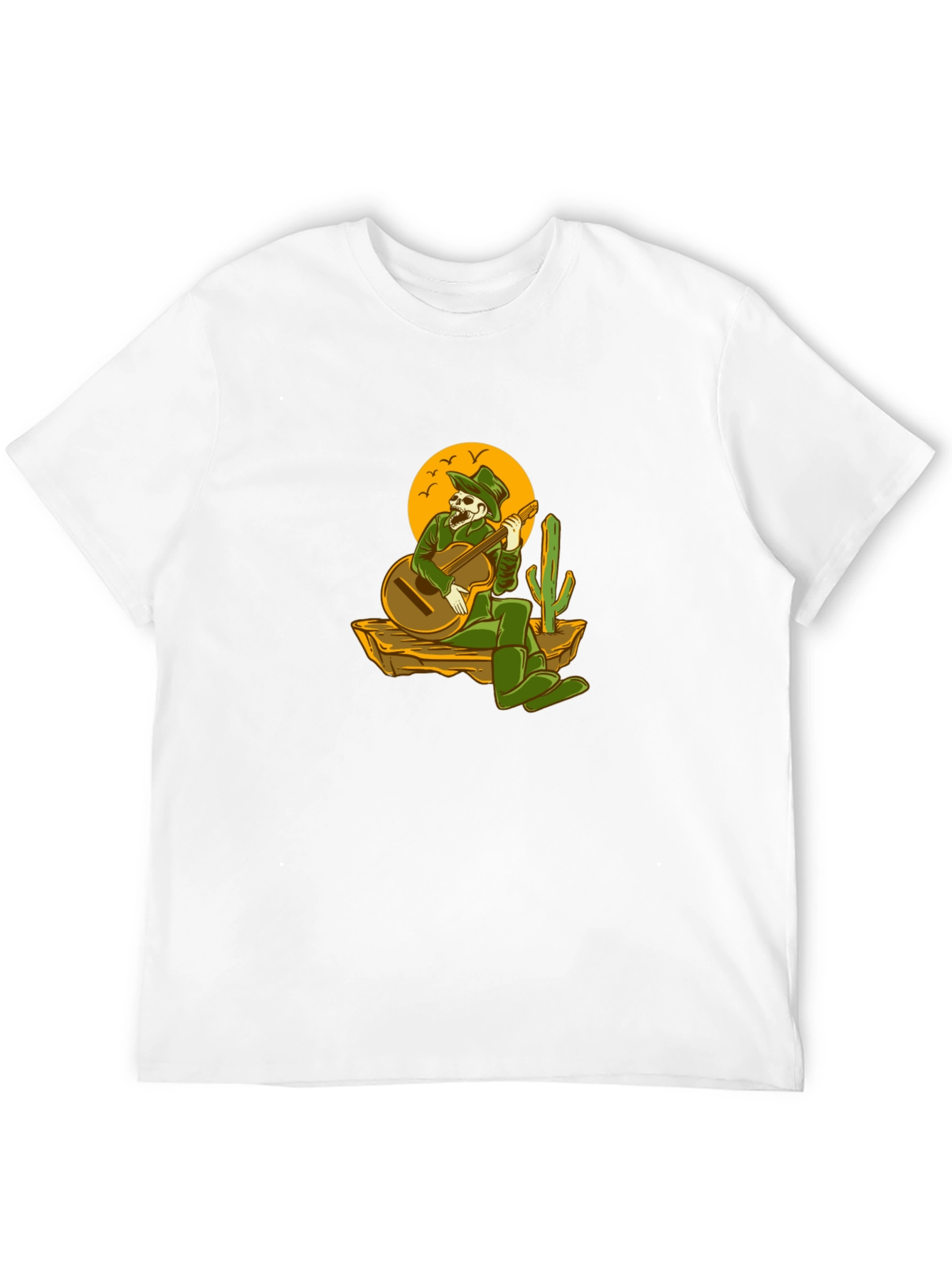 Skeleton Cowboy Guitar T-Shirt