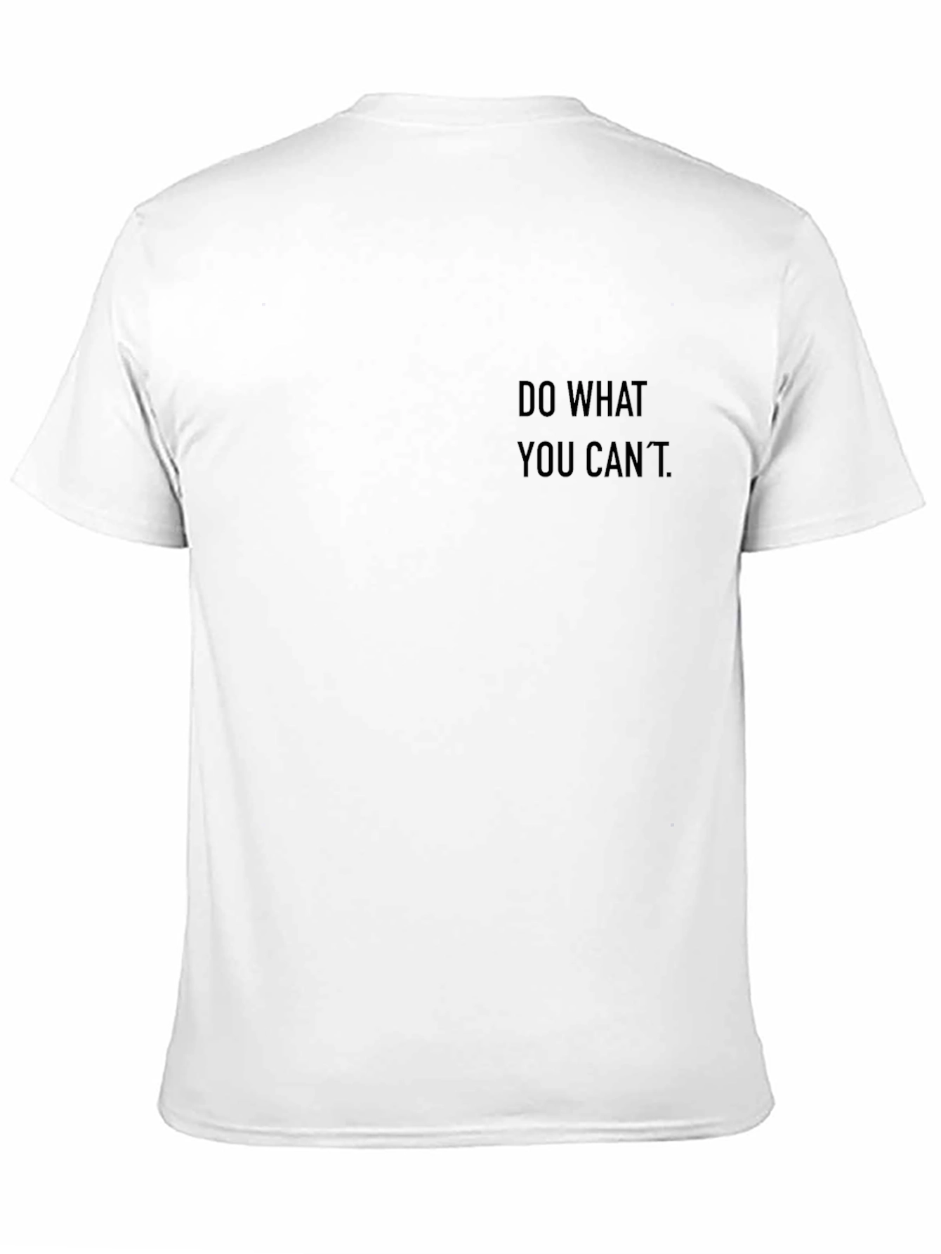Motivational Black Tee - Do What You Cant