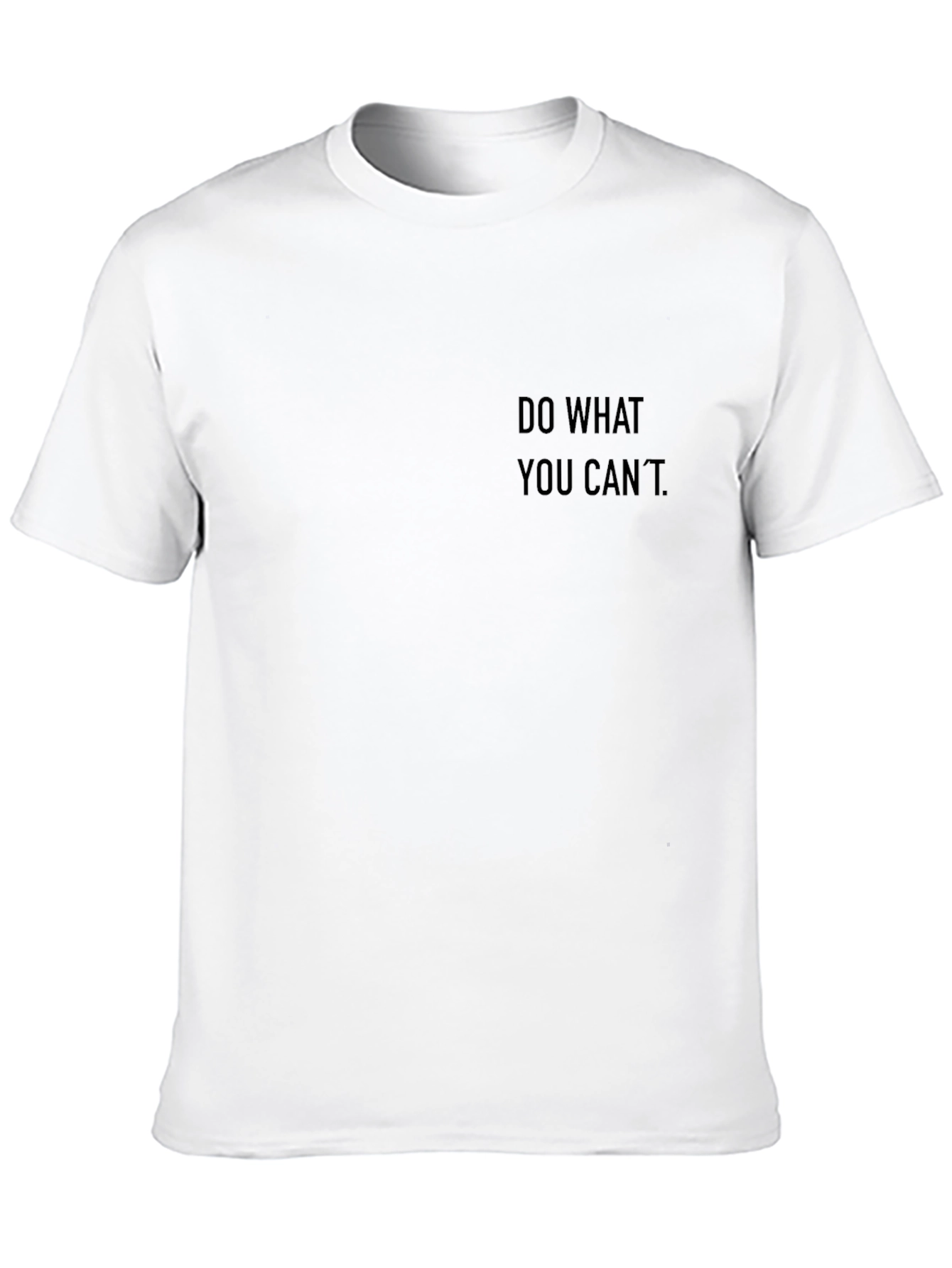 Motivational Black Tee - Do What You Cant
