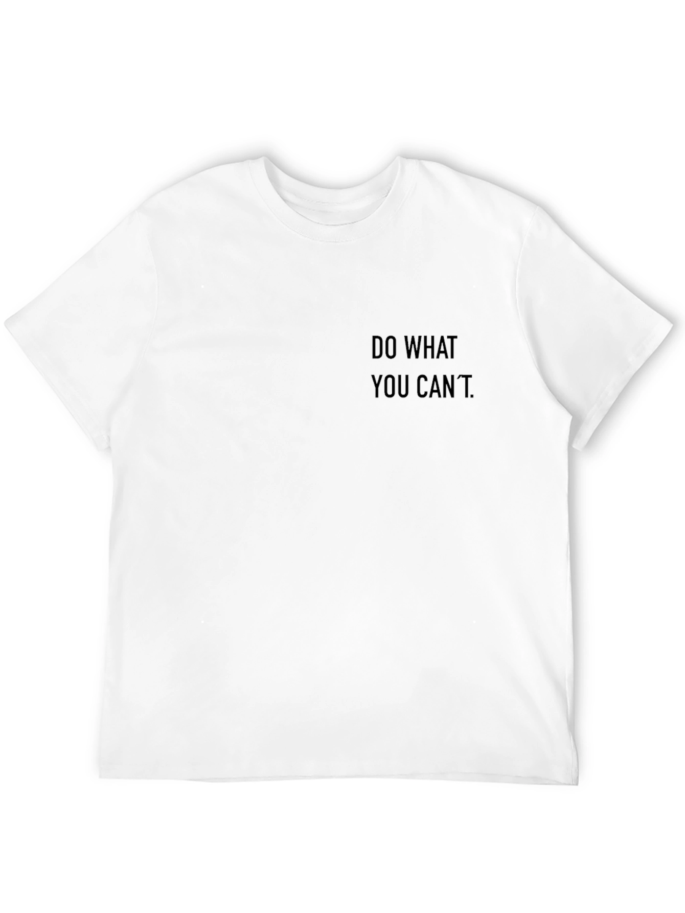 Motivational Black Tee - Do What You Cant