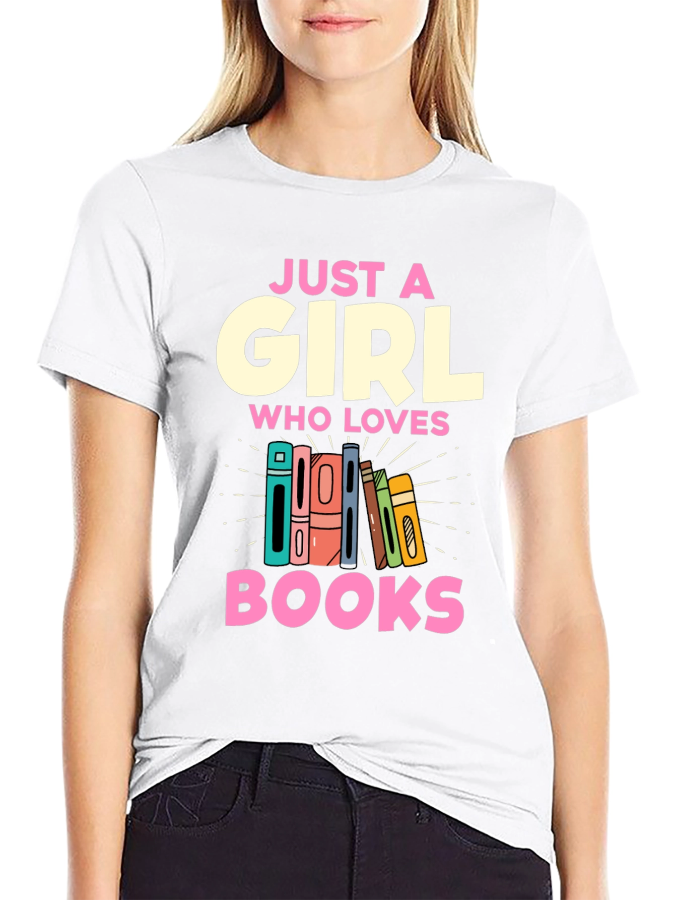 Just A Girl Who Loves Books T-Shirt