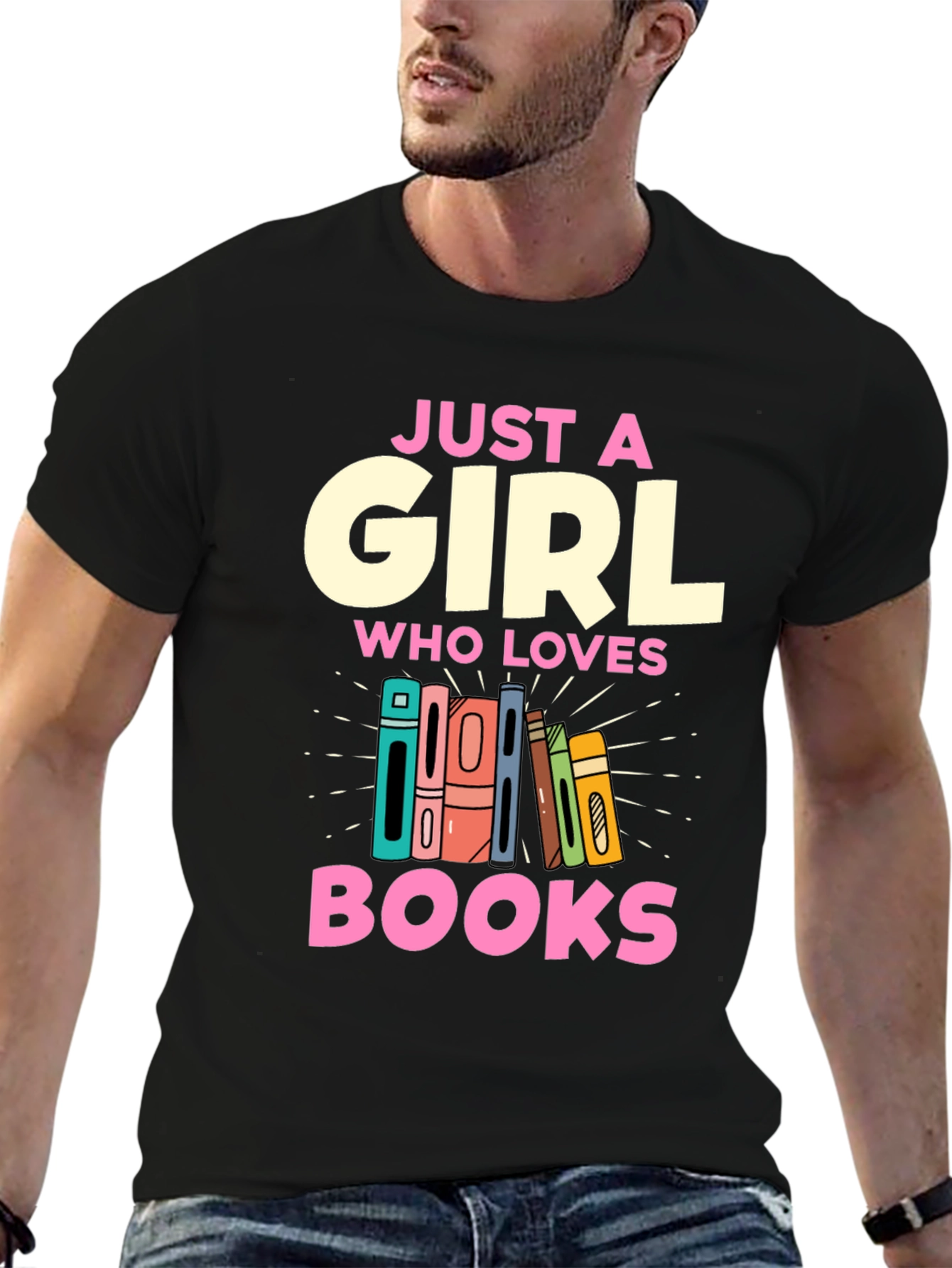 Just A Girl Who Loves Books T-Shirt