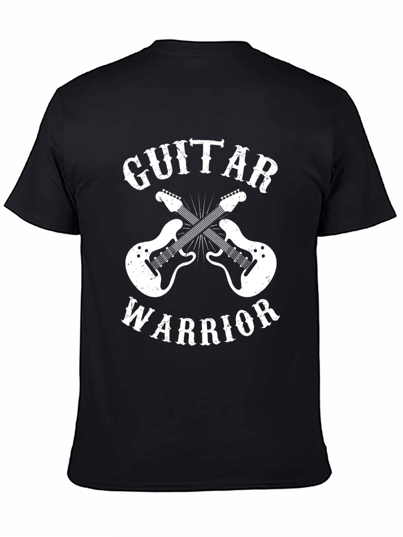 Guitar Warrior Graphic Tee - Rock Music T-Shirt