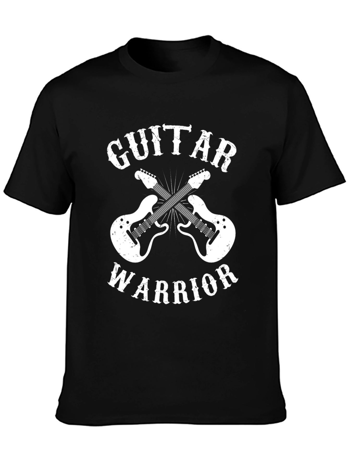 Guitar Warrior Graphic Tee - Rock Music T-Shirt