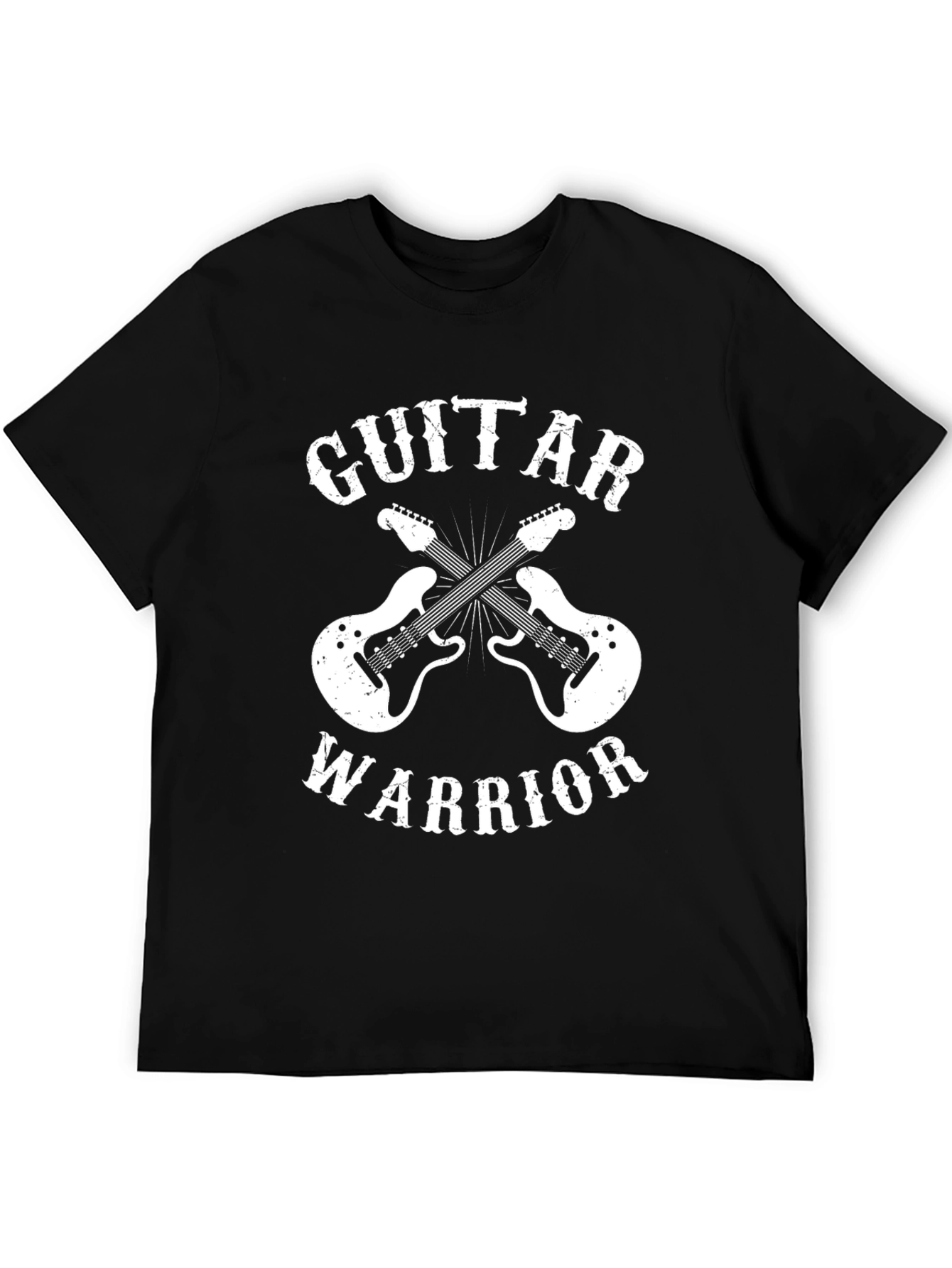 Guitar Warrior Graphic Tee - Rock Music T-Shirt