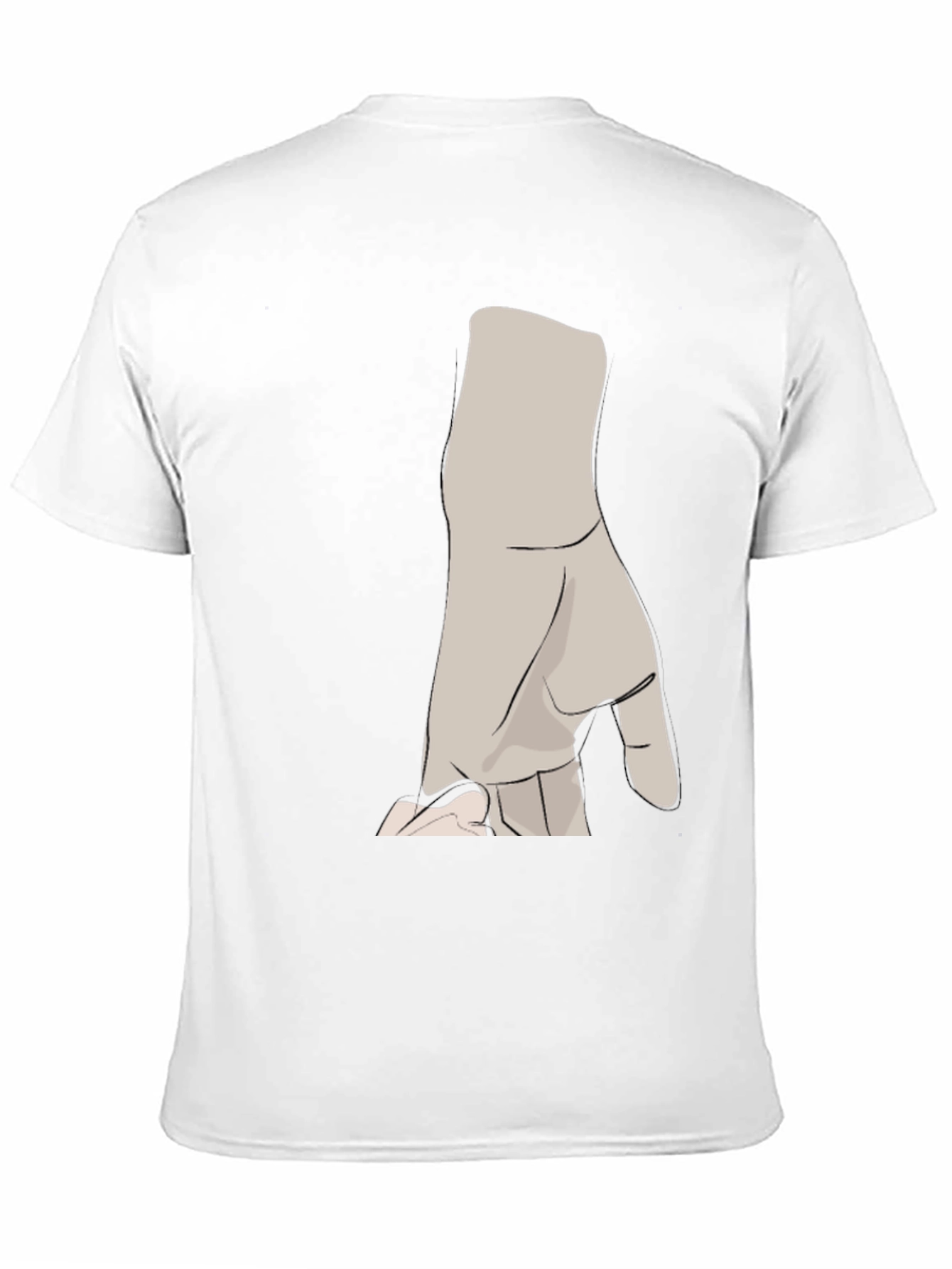 Modern Hand Graphic Black T-Shirt