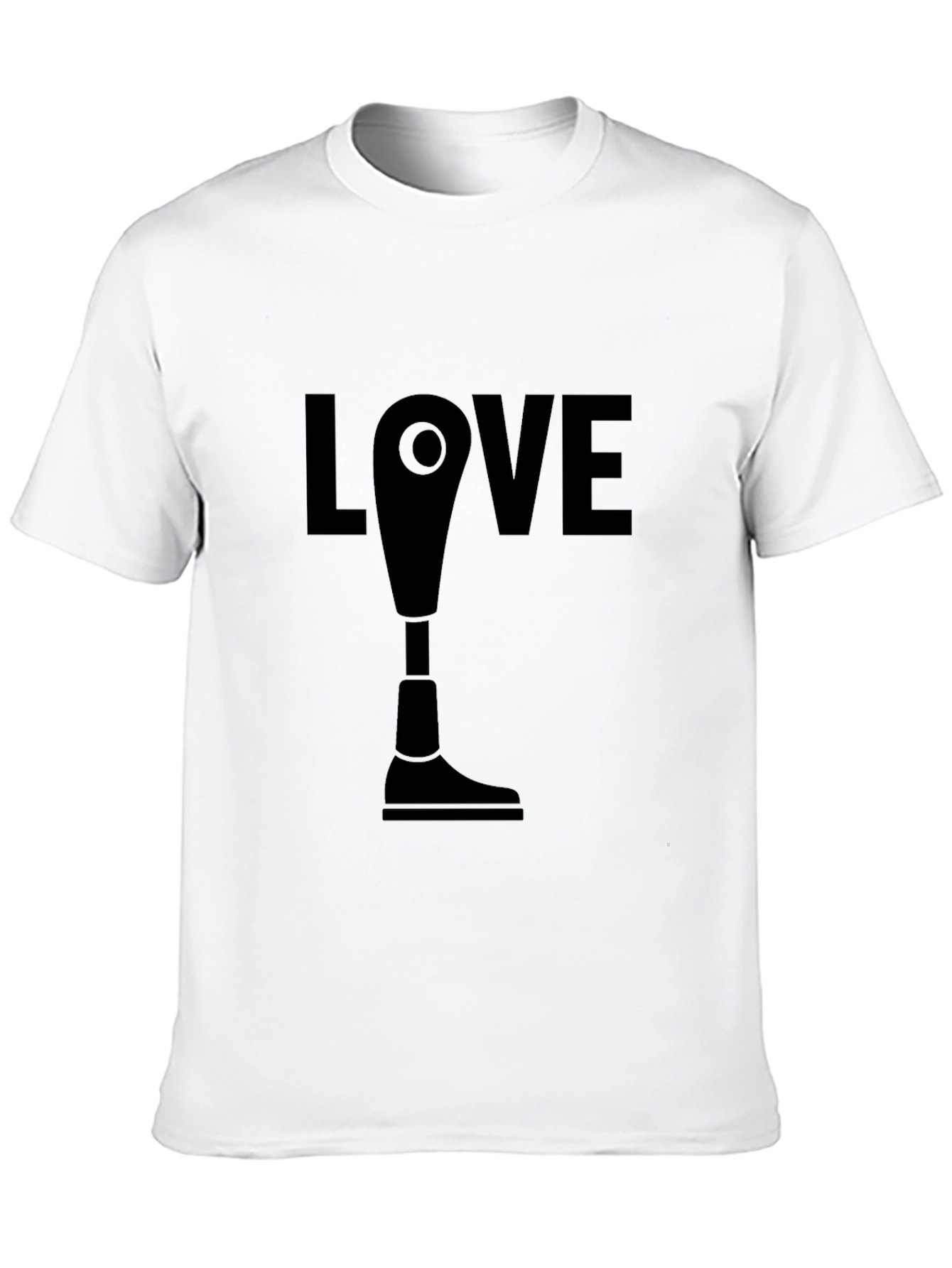 Love Prosthetic Leg Graphic T-Shirt