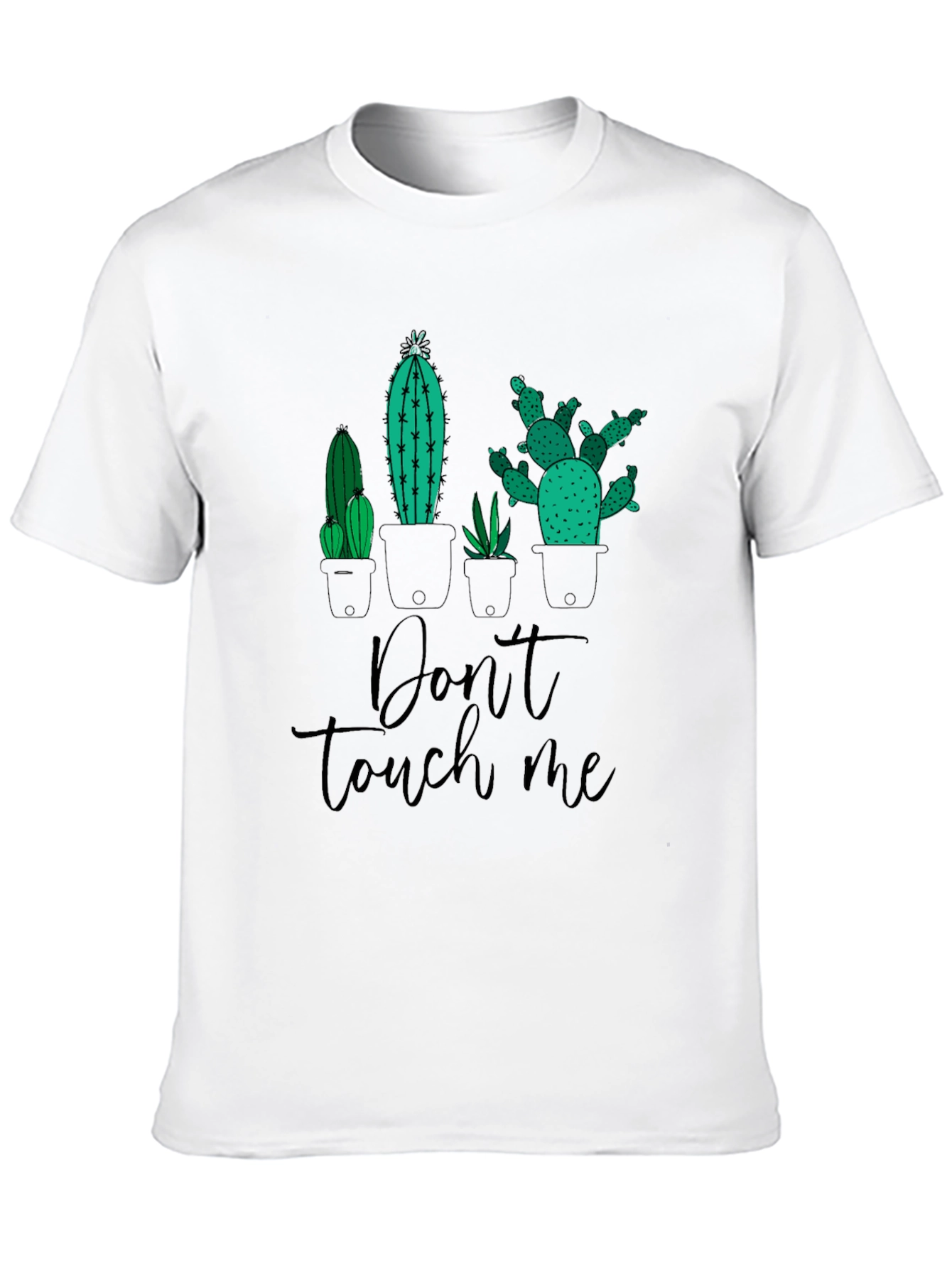 Dont Touch Me Cactus T-Shirt - Graphic Novelty Tee
