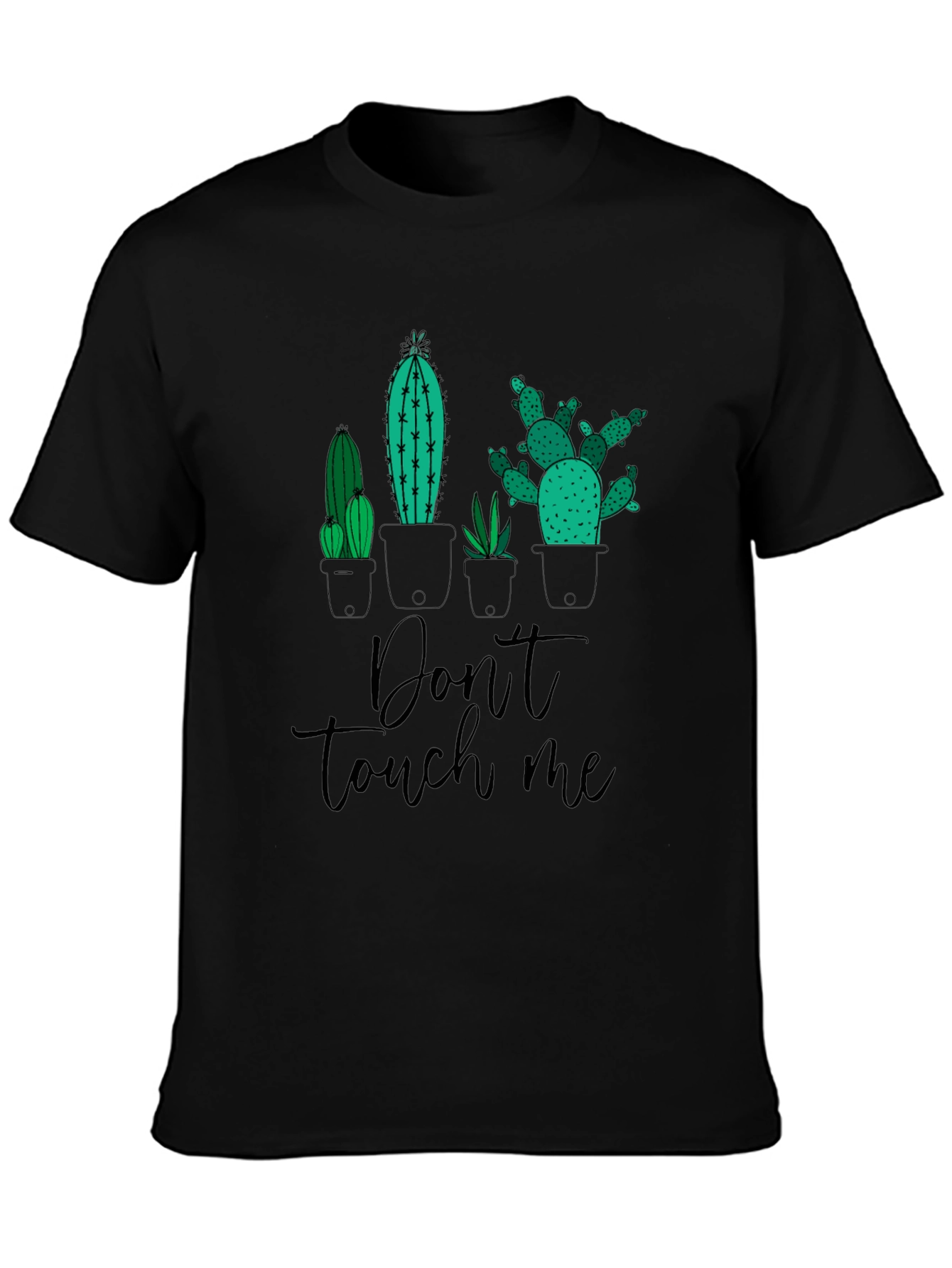 Dont Touch Me Cactus T-Shirt - Graphic Novelty Tee