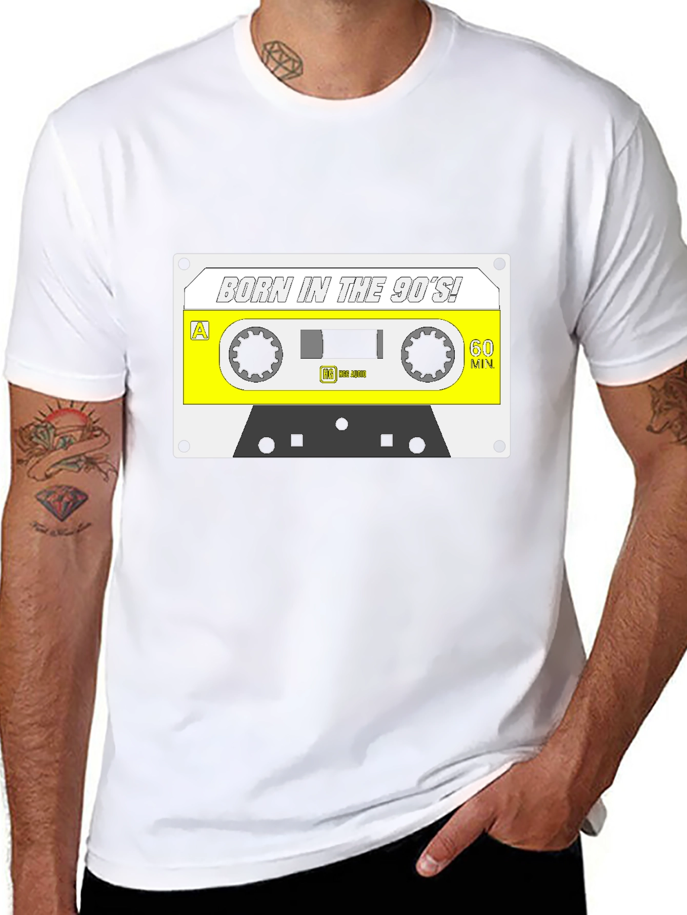 Born in the 90s Cassette Tape Graphic T-Shirt