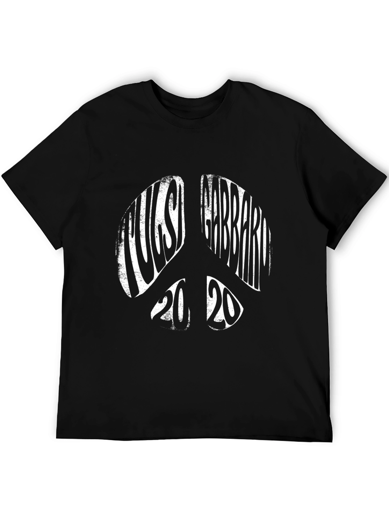 Tulsi Gabbard 2020 Peace Sign Black T-Shirt