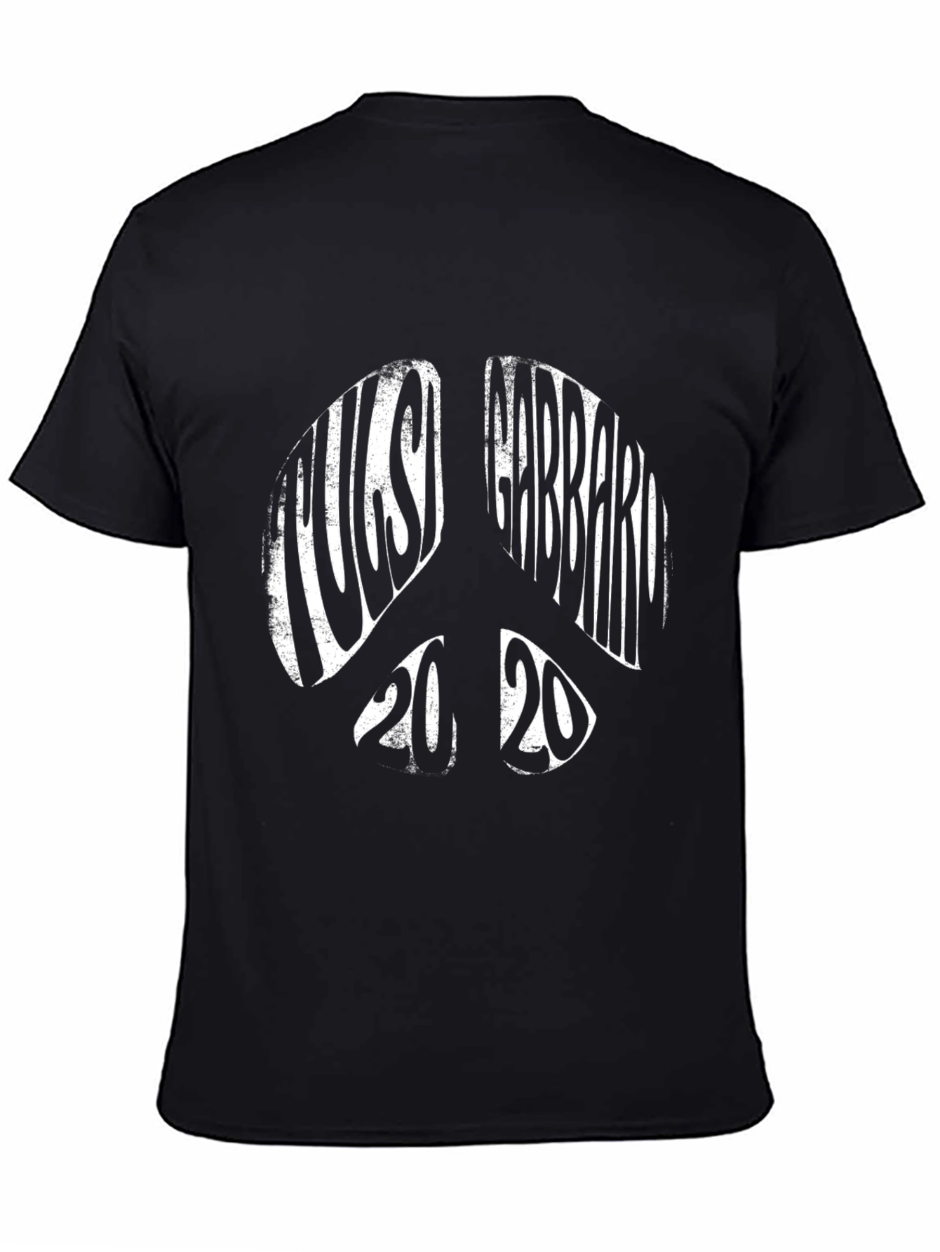 Tulsi Gabbard 2020 Peace Sign Black T-Shirt